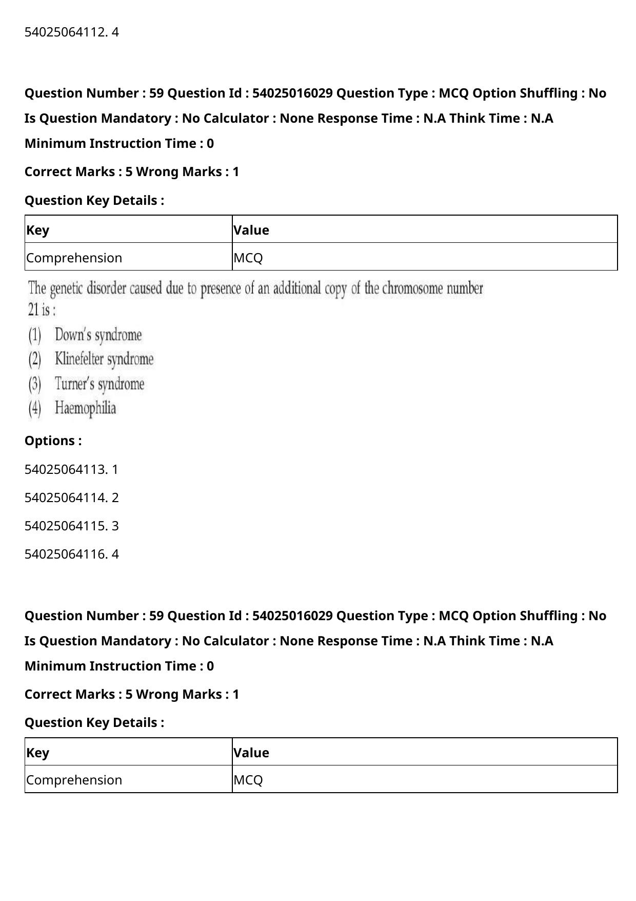 CUET 2023 International Shift 3 Question Papers - Page 59