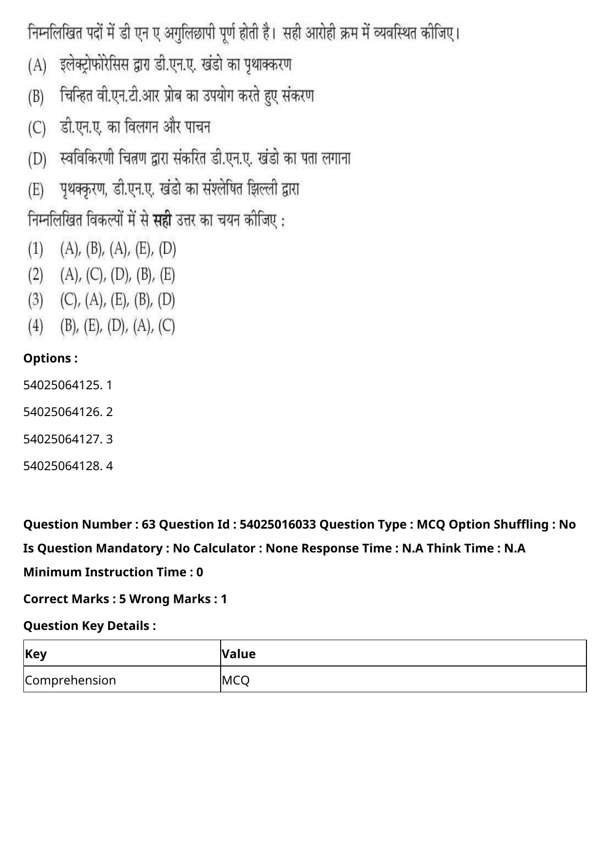 CUET 2023 International Shift 3 Question Papers - Page 64