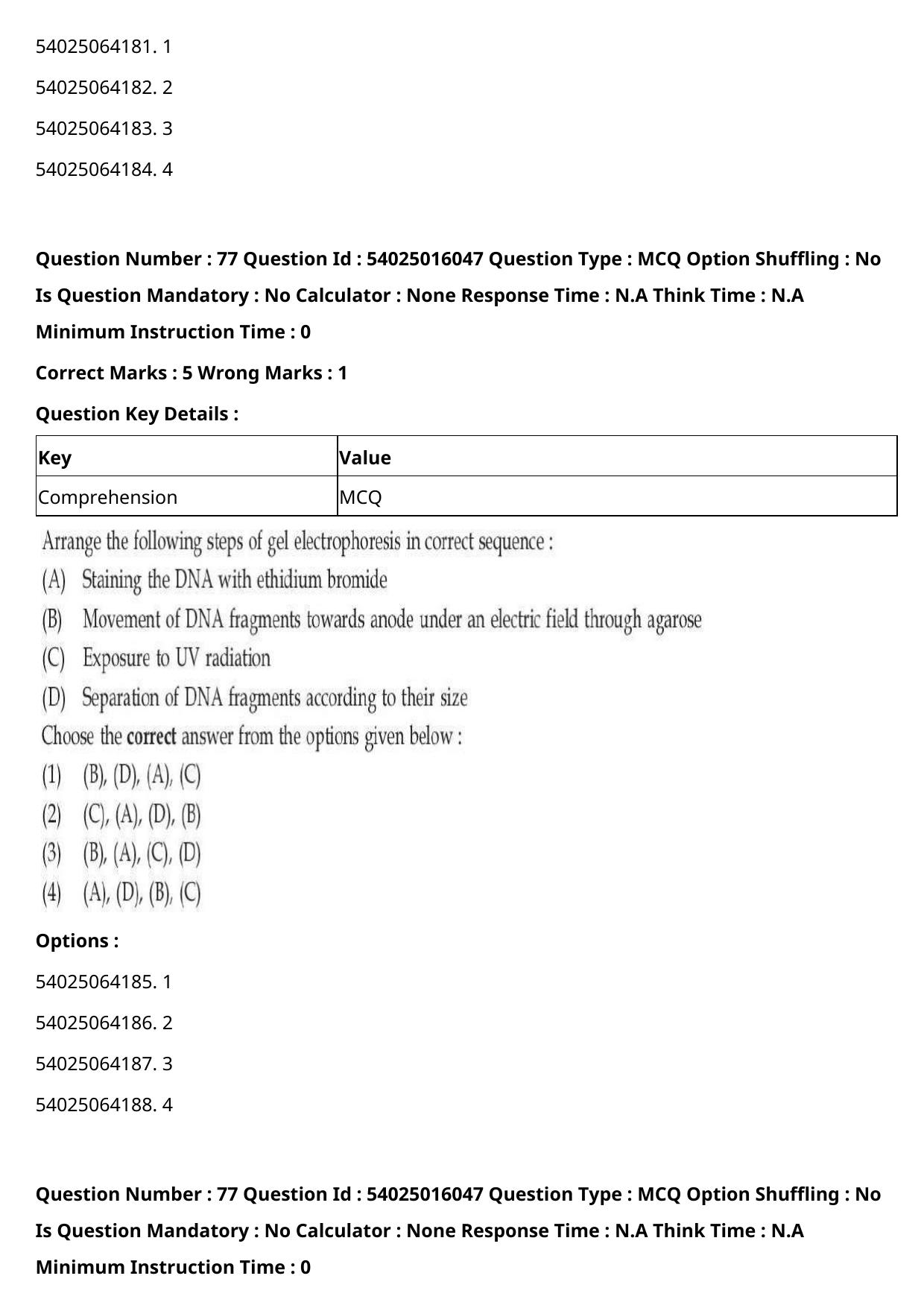 CUET 2023 International Shift 3 Question Papers - Page 85
