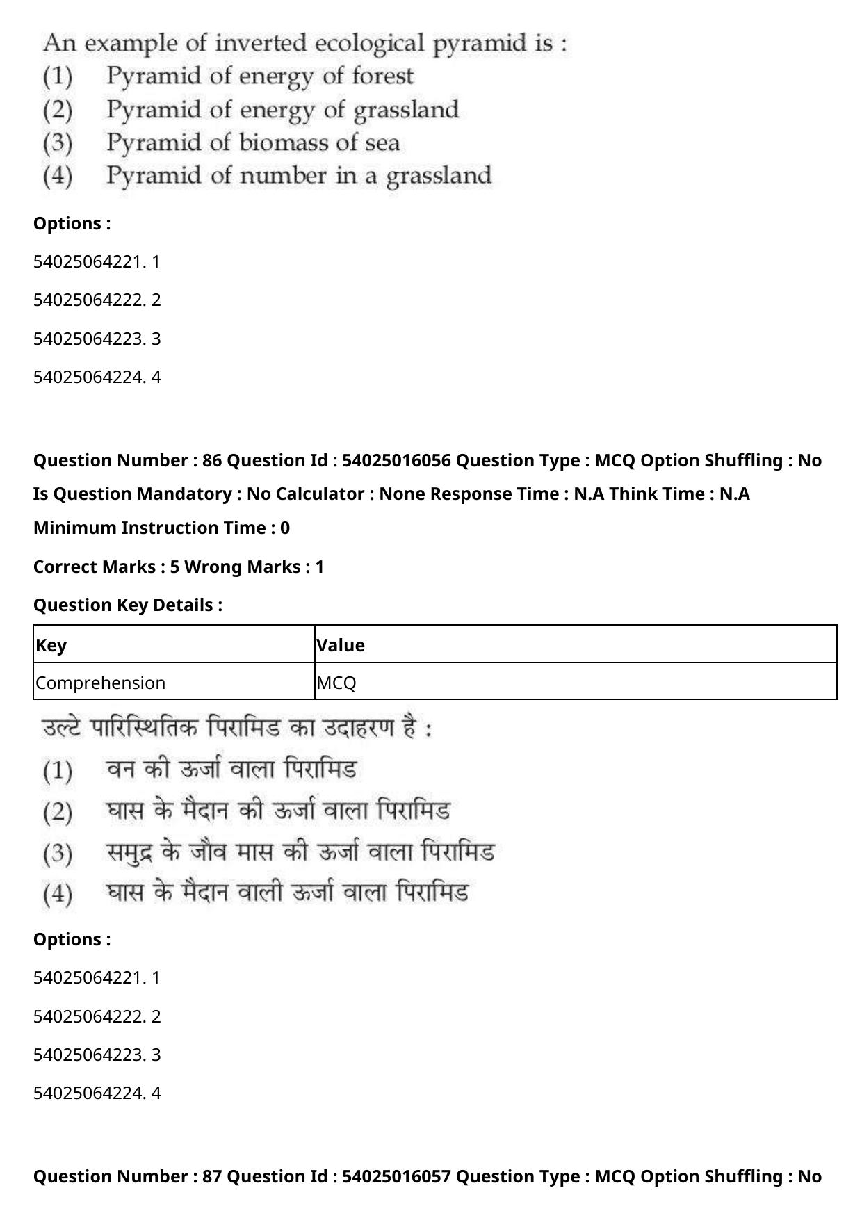CUET 2023 International Shift 3 Question Papers - Page 99