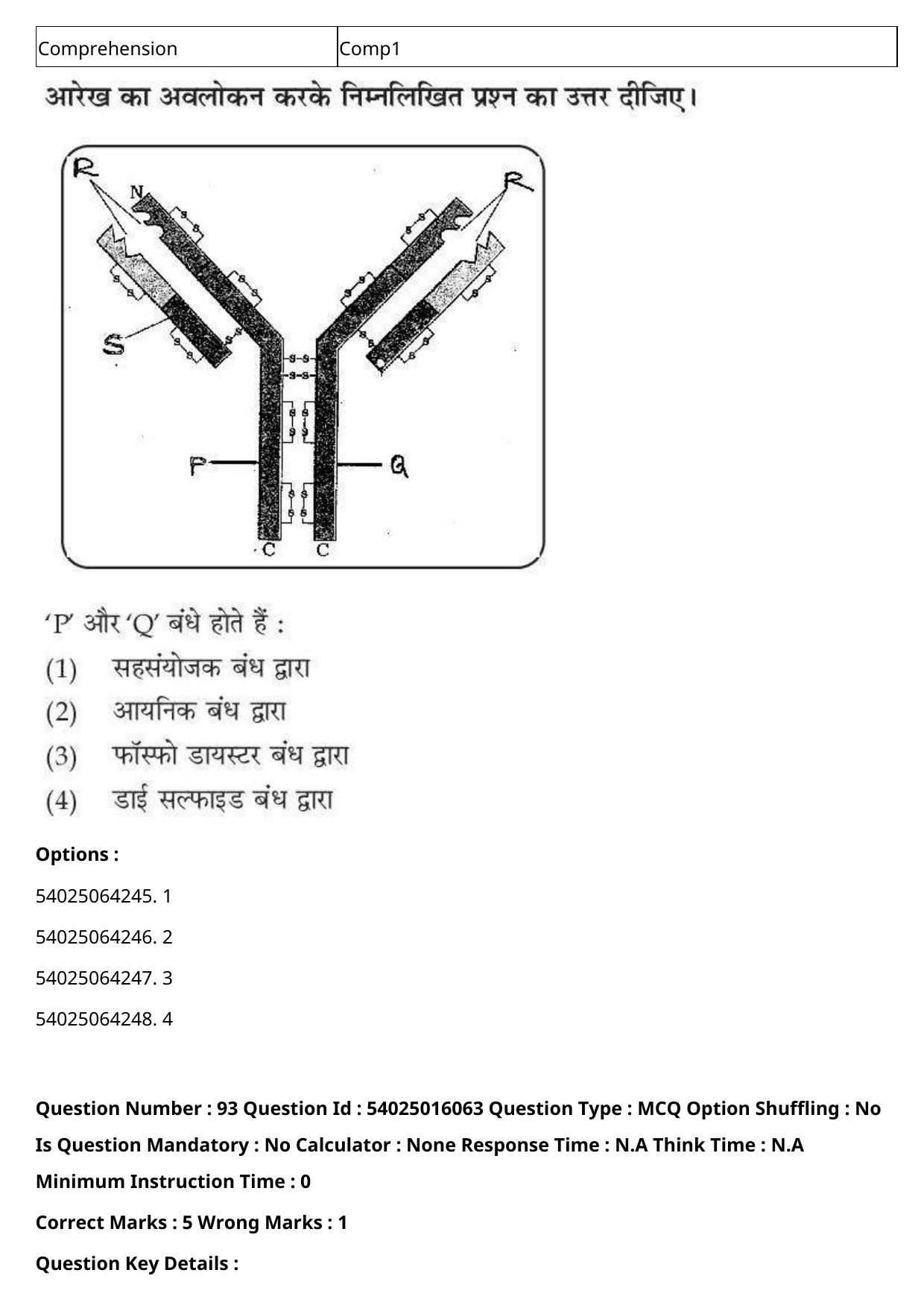 CUET 2023 International Shift 3 Question Papers - Page 109