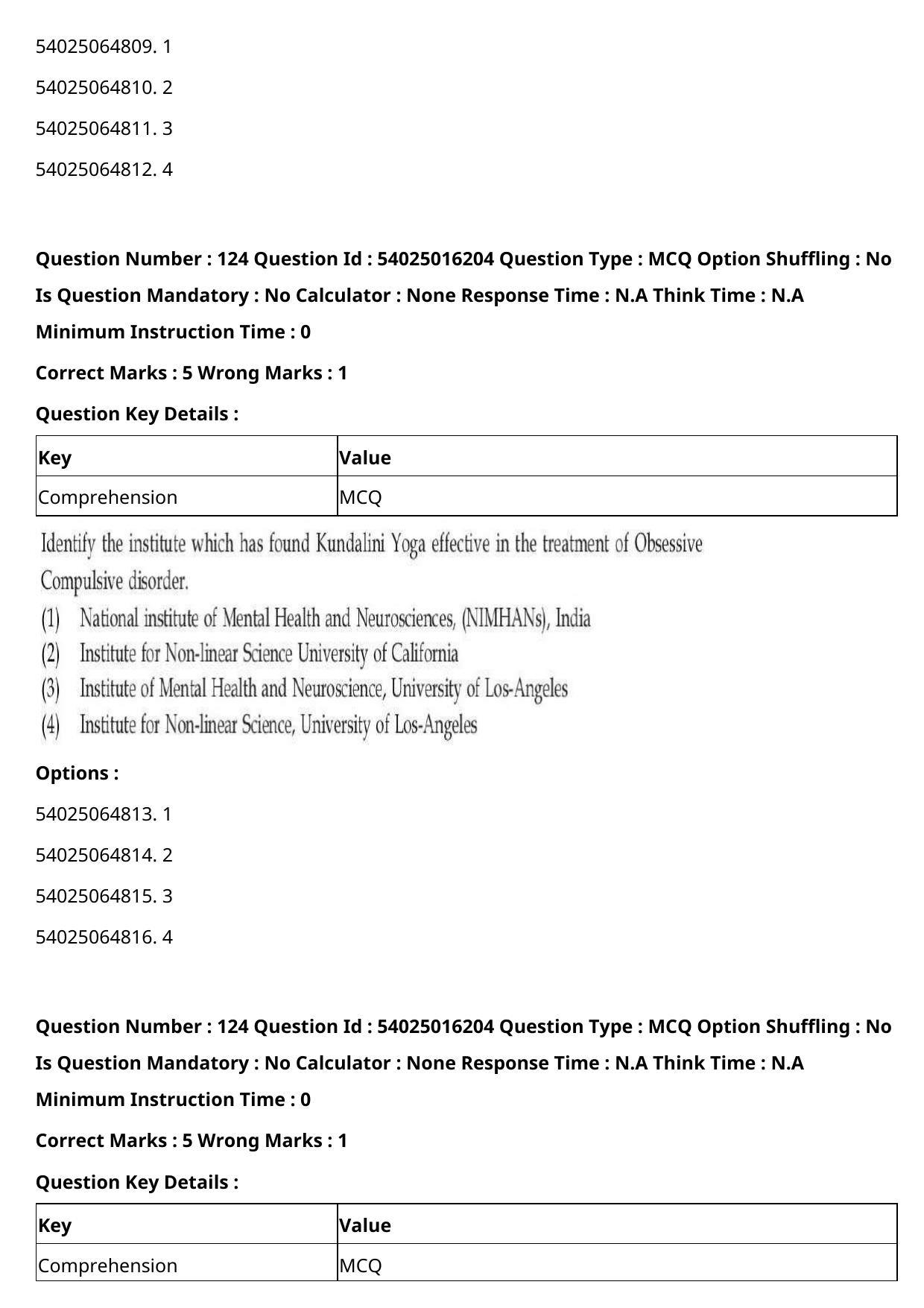 CUET 2023 International Shift 3 Question Papers - Page 160