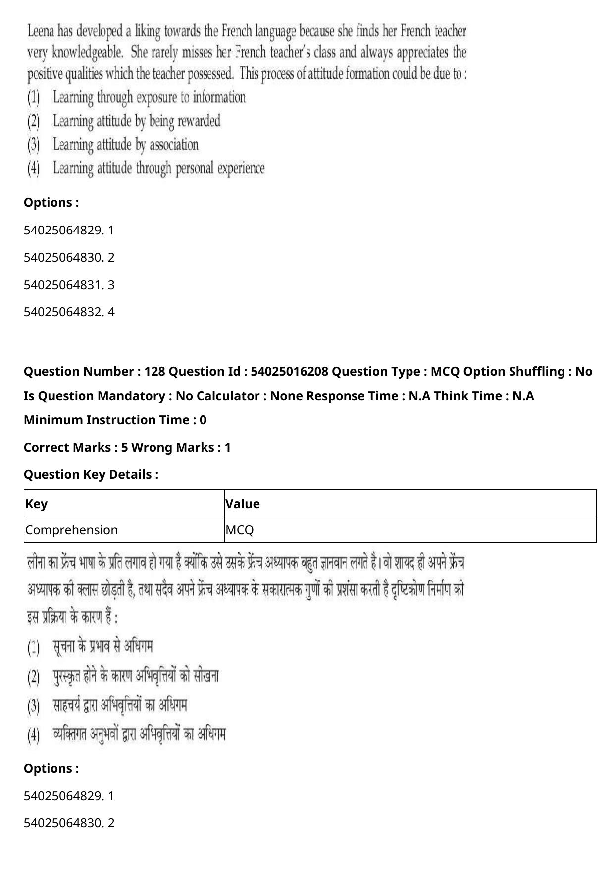 CUET 2023 International Shift 3 Question Papers - Page 168