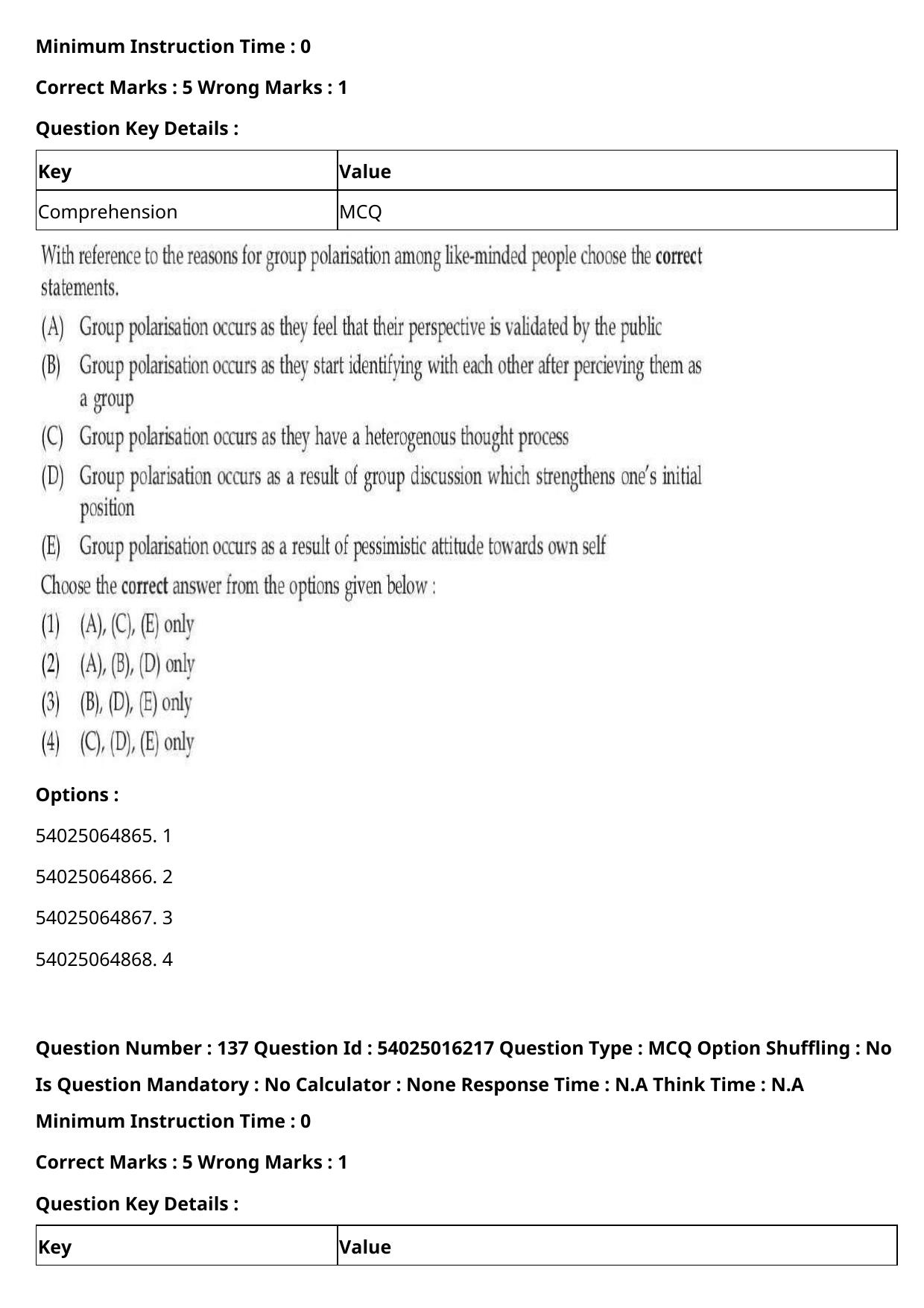 CUET 2023 International Shift 3 Question Papers - Page 182