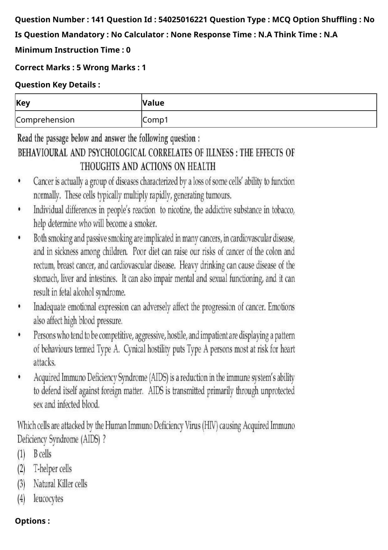 CUET 2023 International Shift 3 Question Papers - Page 188