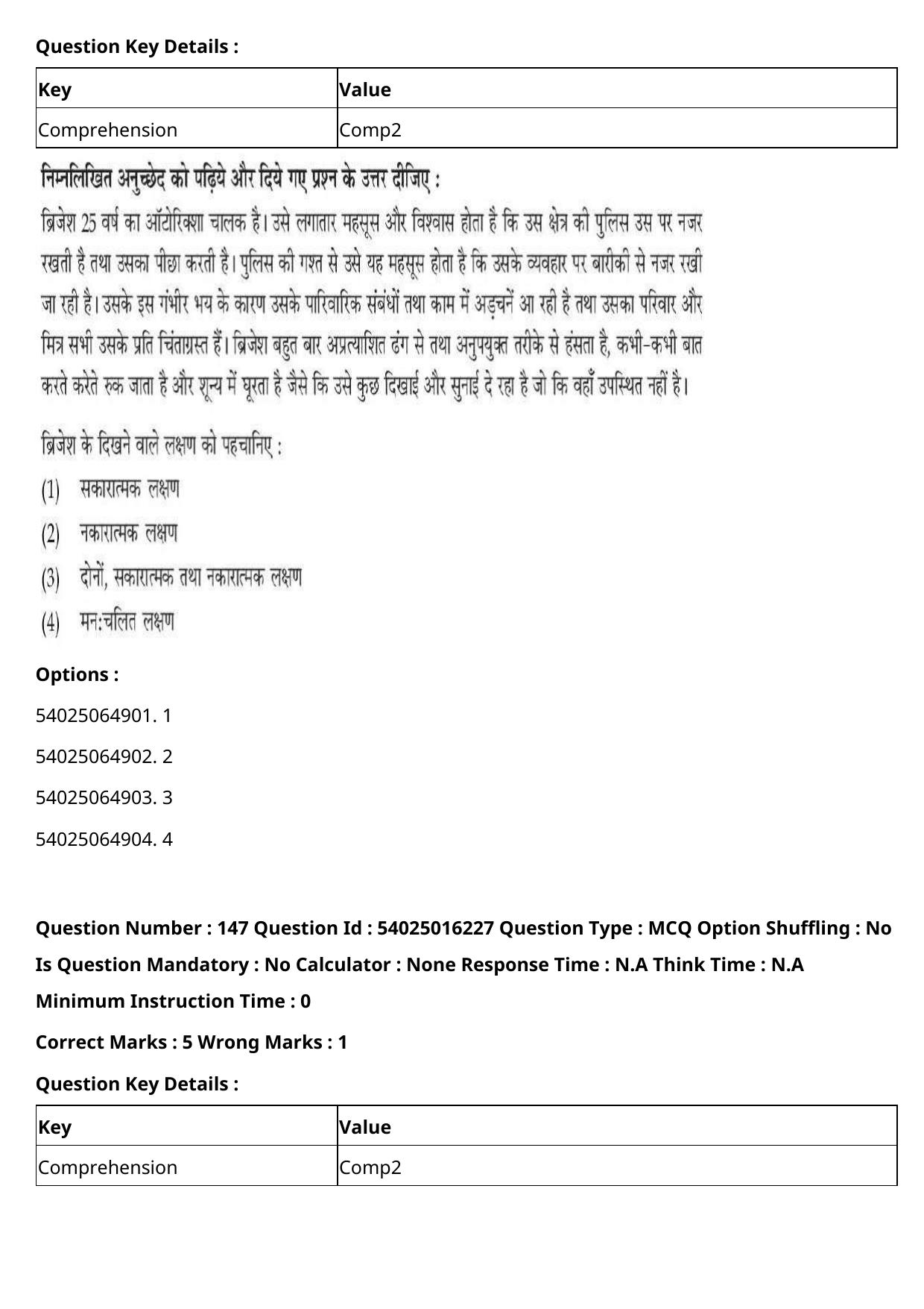 CUET 2023 International Shift 3 Question Papers - Page 204