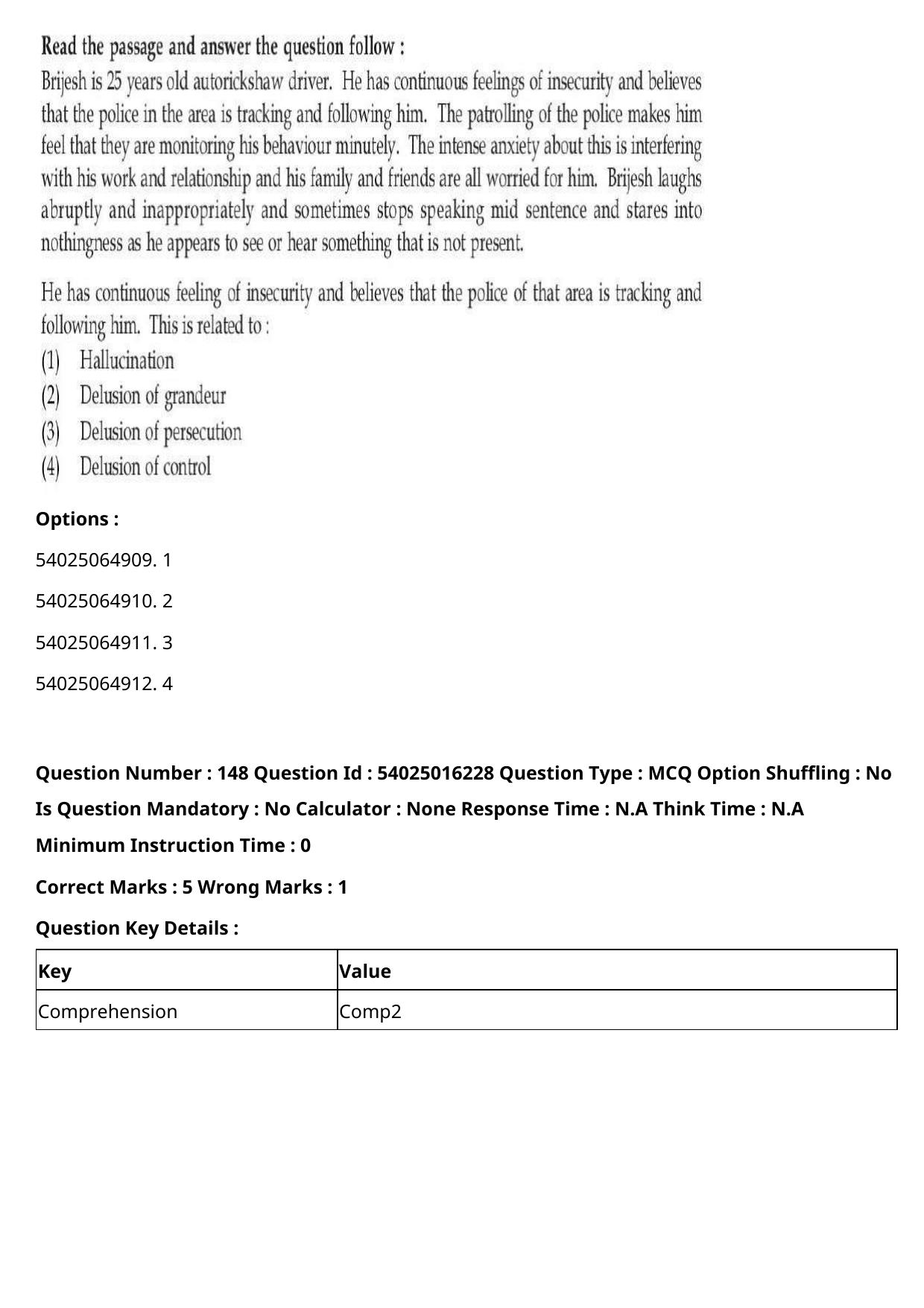 CUET 2023 International Shift 3 Question Papers - Page 207