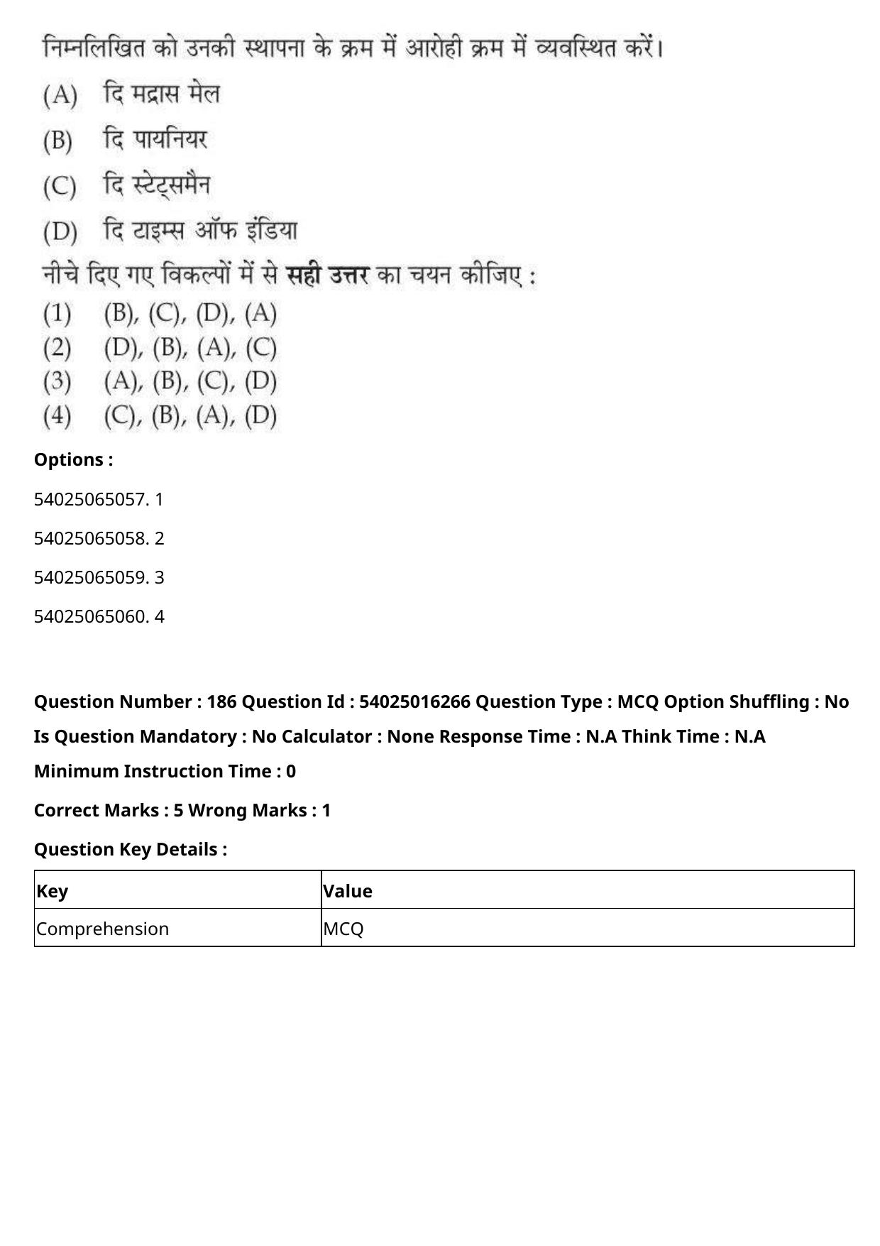 CUET 2023 International Shift 3 Question Papers - Page 268