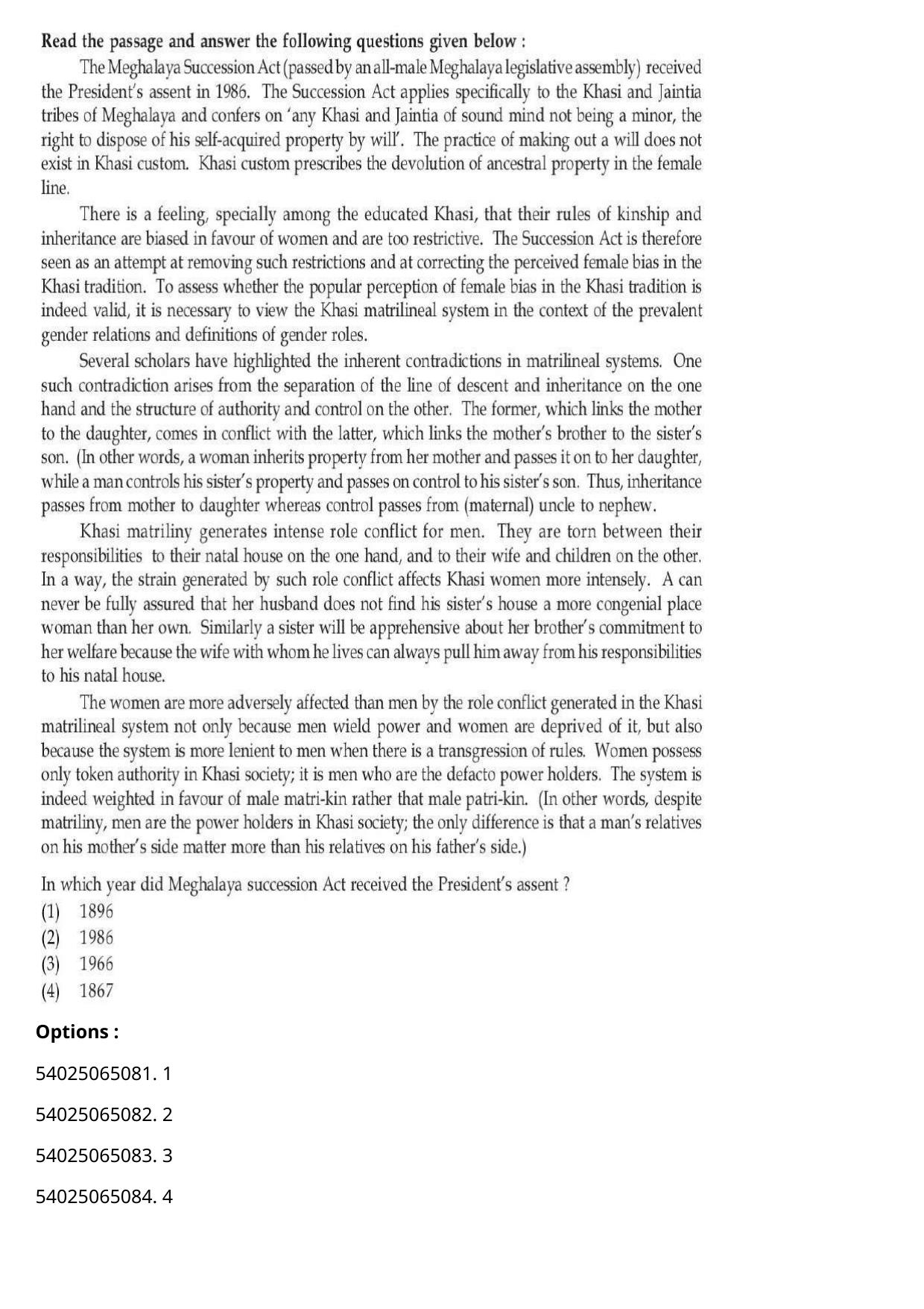 CUET 2023 International Shift 3 Question Papers - Page 276
