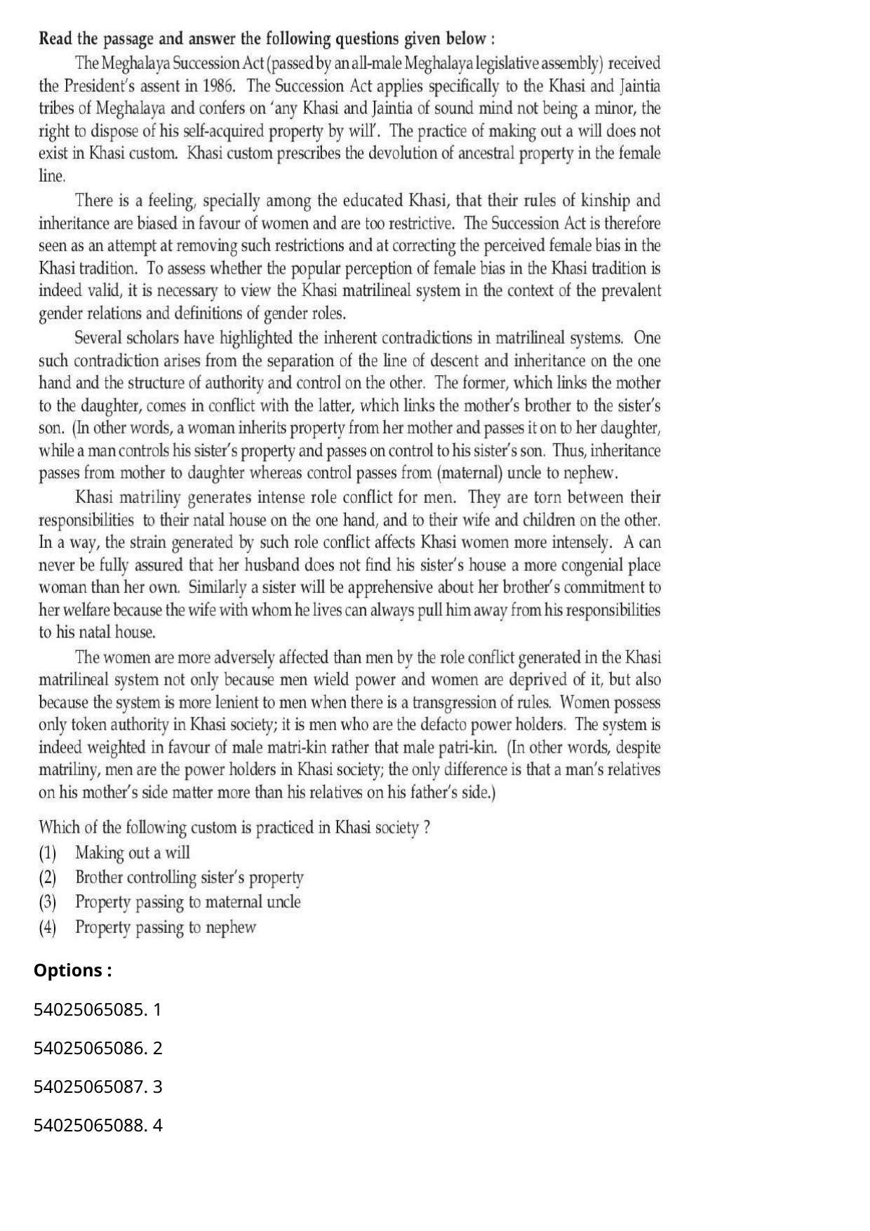 CUET 2023 International Shift 3 Question Papers - Page 280