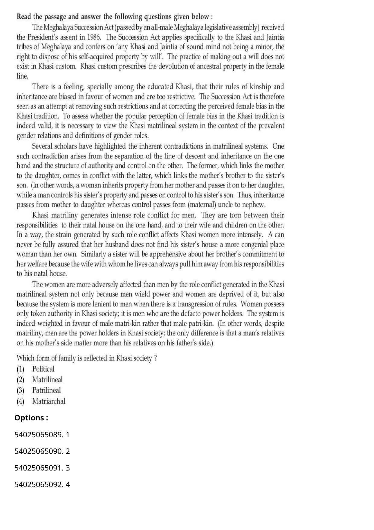 CUET 2023 International Shift 3 Question Papers - Page 284