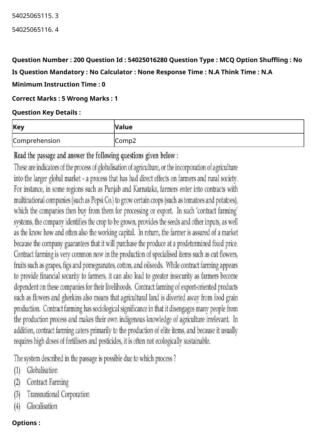 CUET 2023 International Shift 3 Question Papers - Page 305