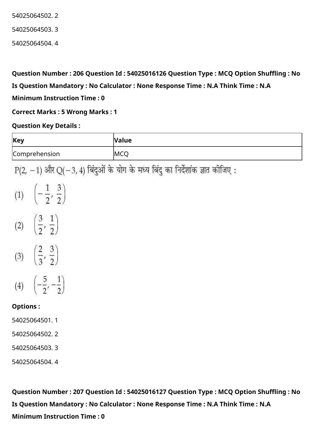 CUET 2023 International Shift 3 Question Papers - Page 316