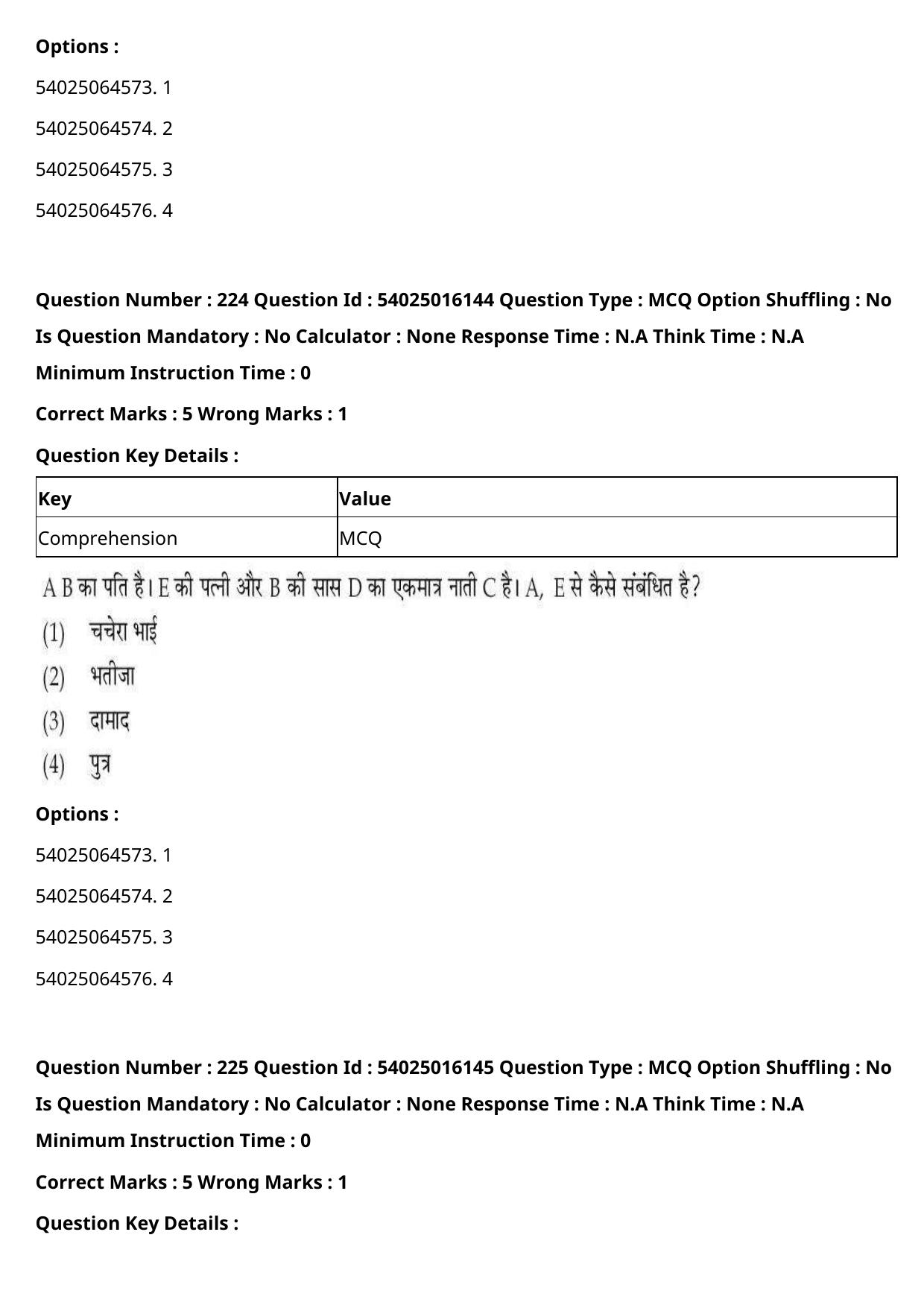 CUET 2023 International Shift 3 Question Papers - Page 342