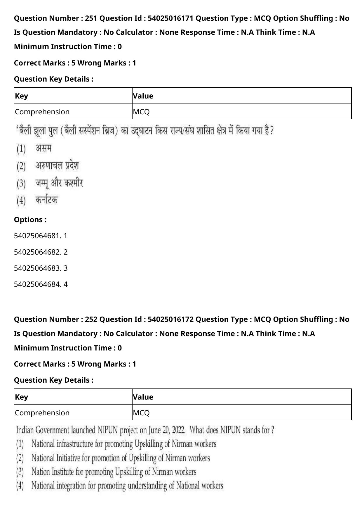 CUET 2023 International Shift 3 Question Papers - Page 384