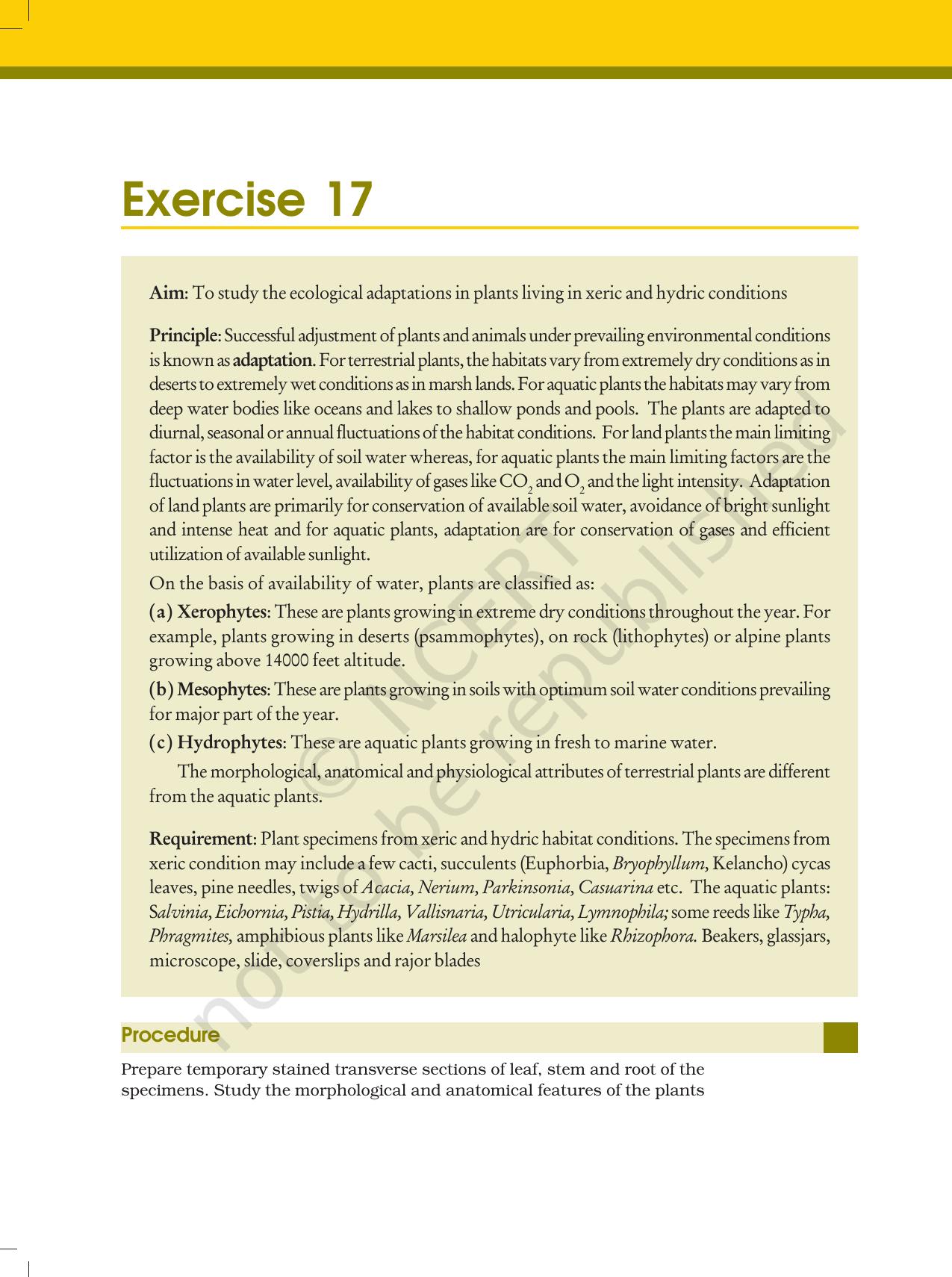 NCERT Laboratory Manuals for Class XII Biology - Exercise 16 to 20 - Page 4