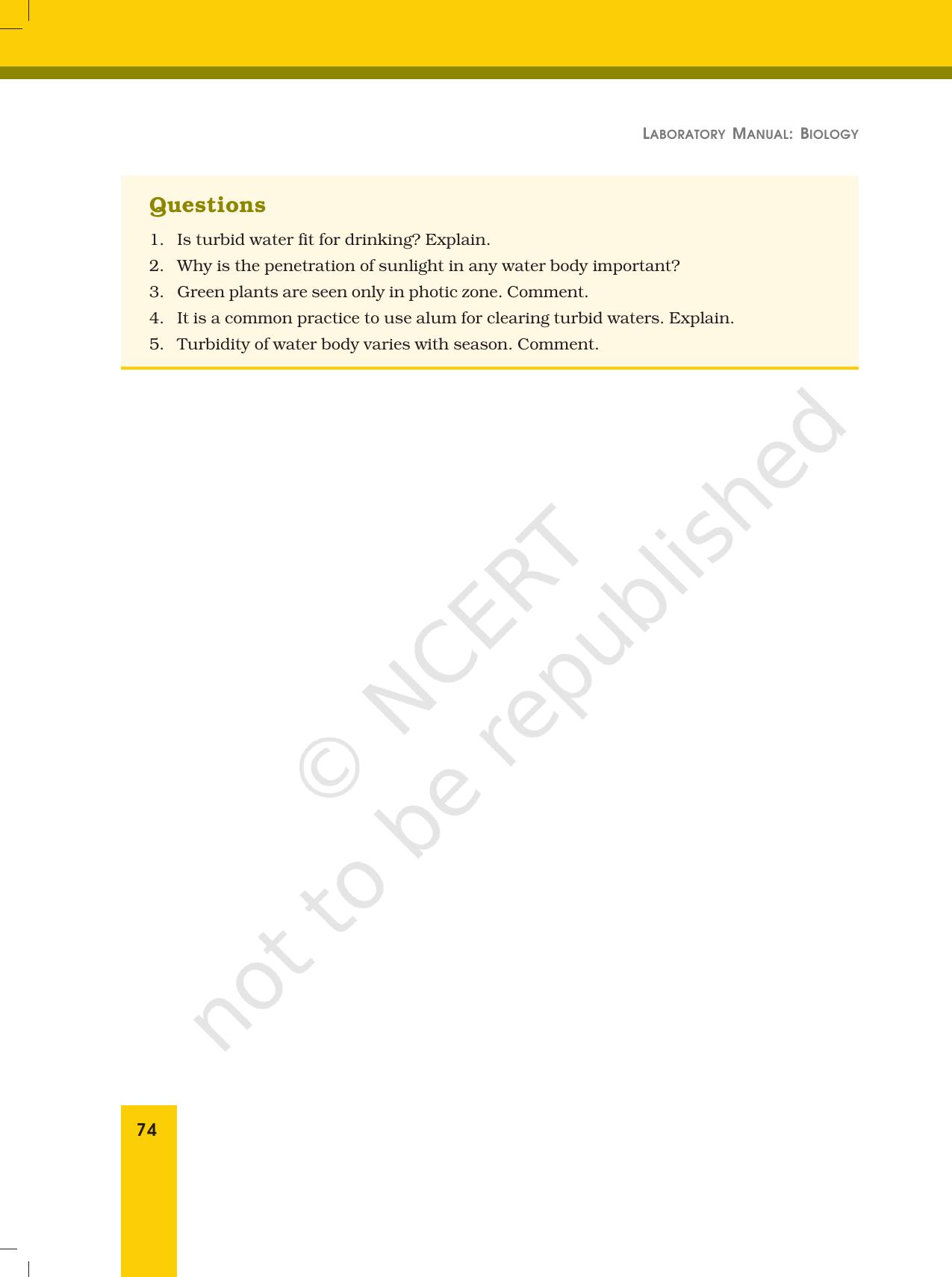 NCERT Laboratory Manuals for Class XII Biology - Exercise 16 to 20 - Page 16