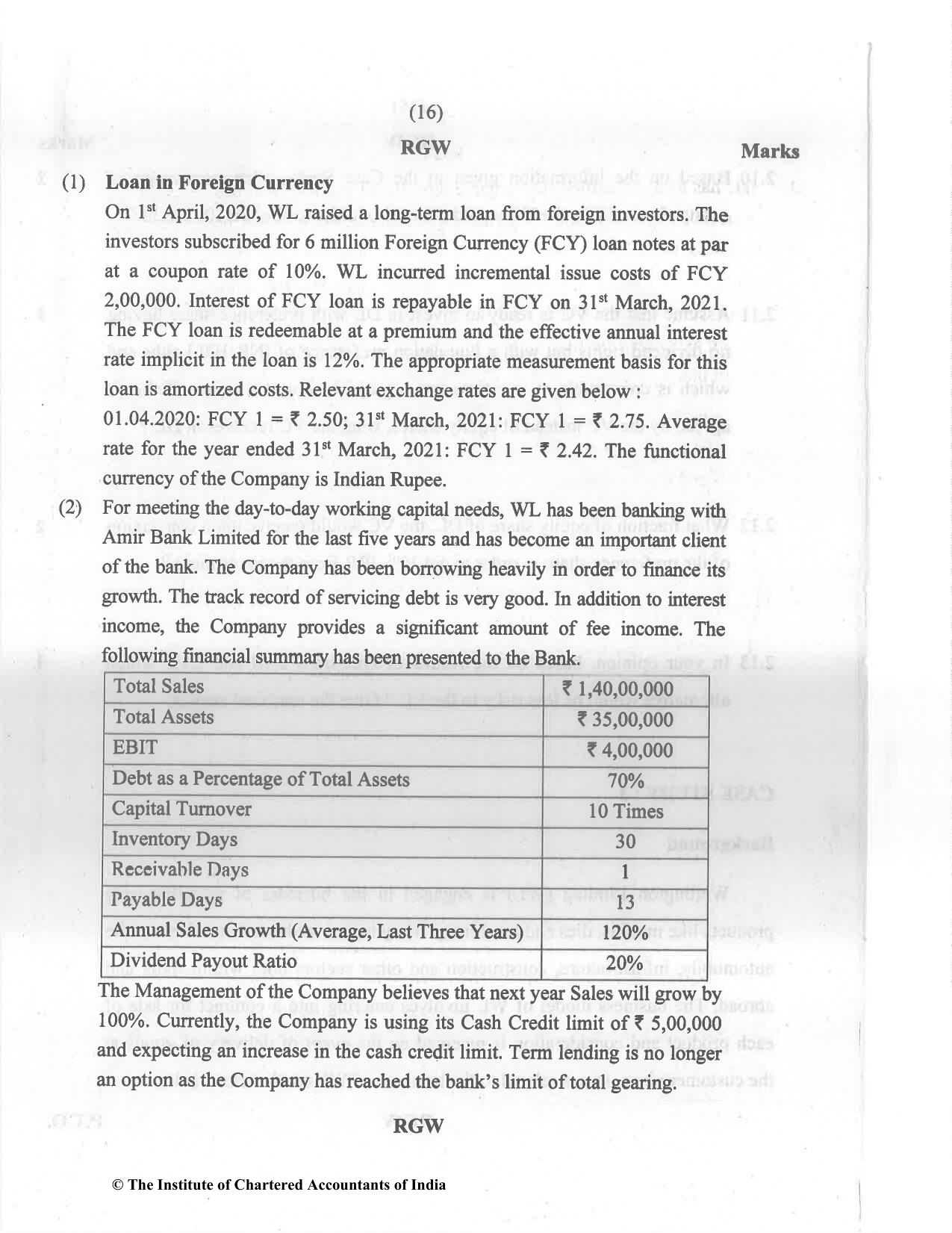 CA Final May 2022 Question Paper - Paper 6B – Financial Services and Capital Markets - Page 16