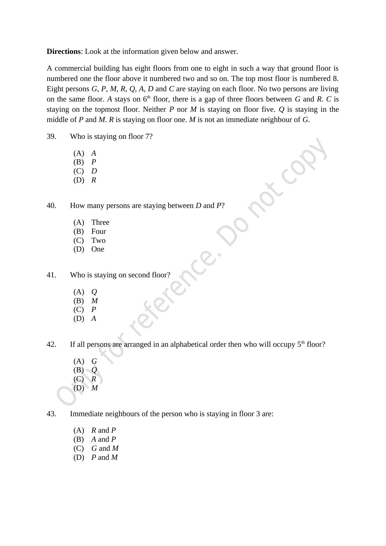 CUSAT CAT 2021 BBA LLB (HONS) BCOM LLB (HONS) Question Paper - Page 11