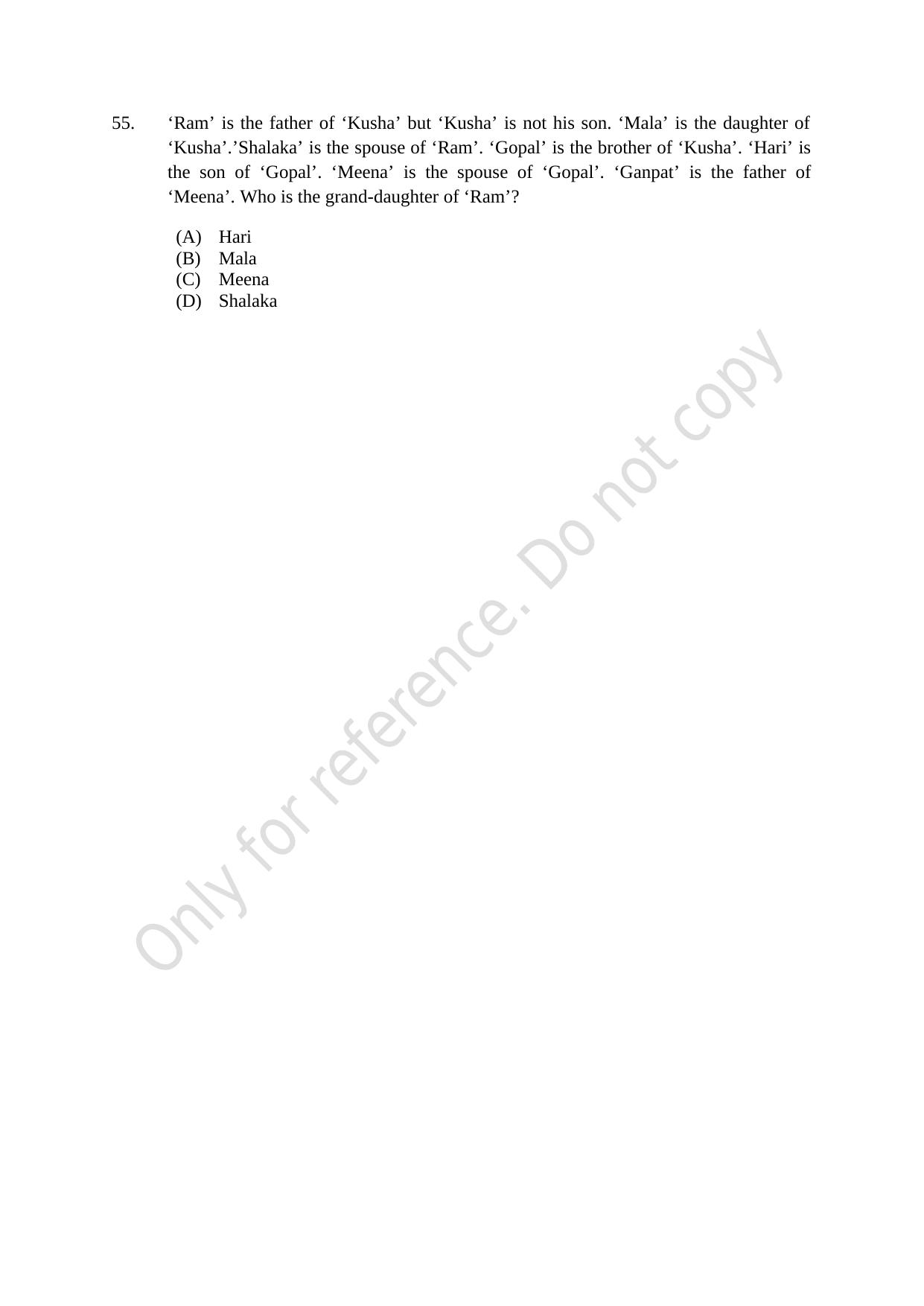 CUSAT CAT 2021 BBA LLB (HONS) BCOM LLB (HONS) Question Paper - Page 15