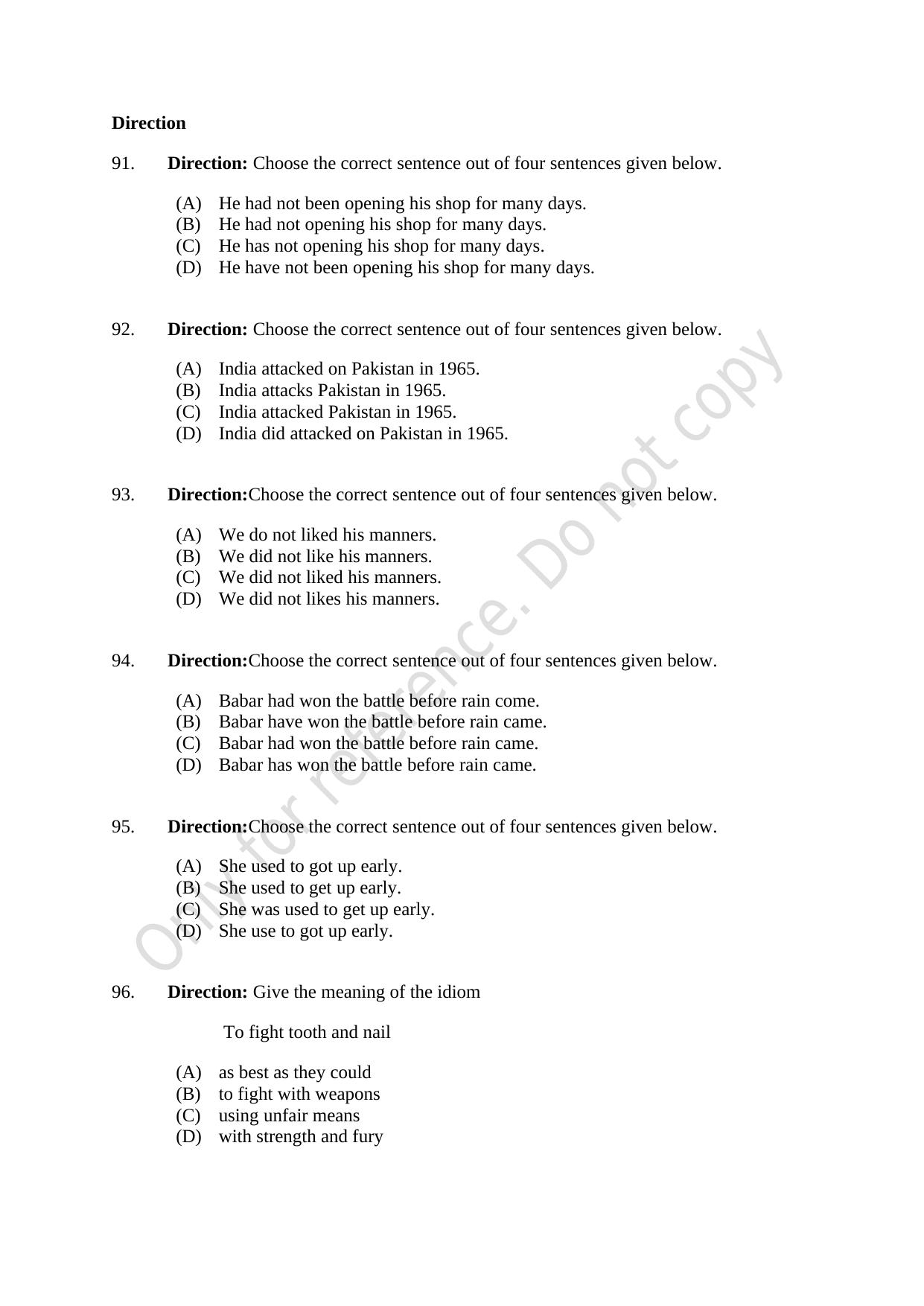 CUSAT CAT 2021 BBA LLB (HONS) BCOM LLB (HONS) Question Paper - Page 25