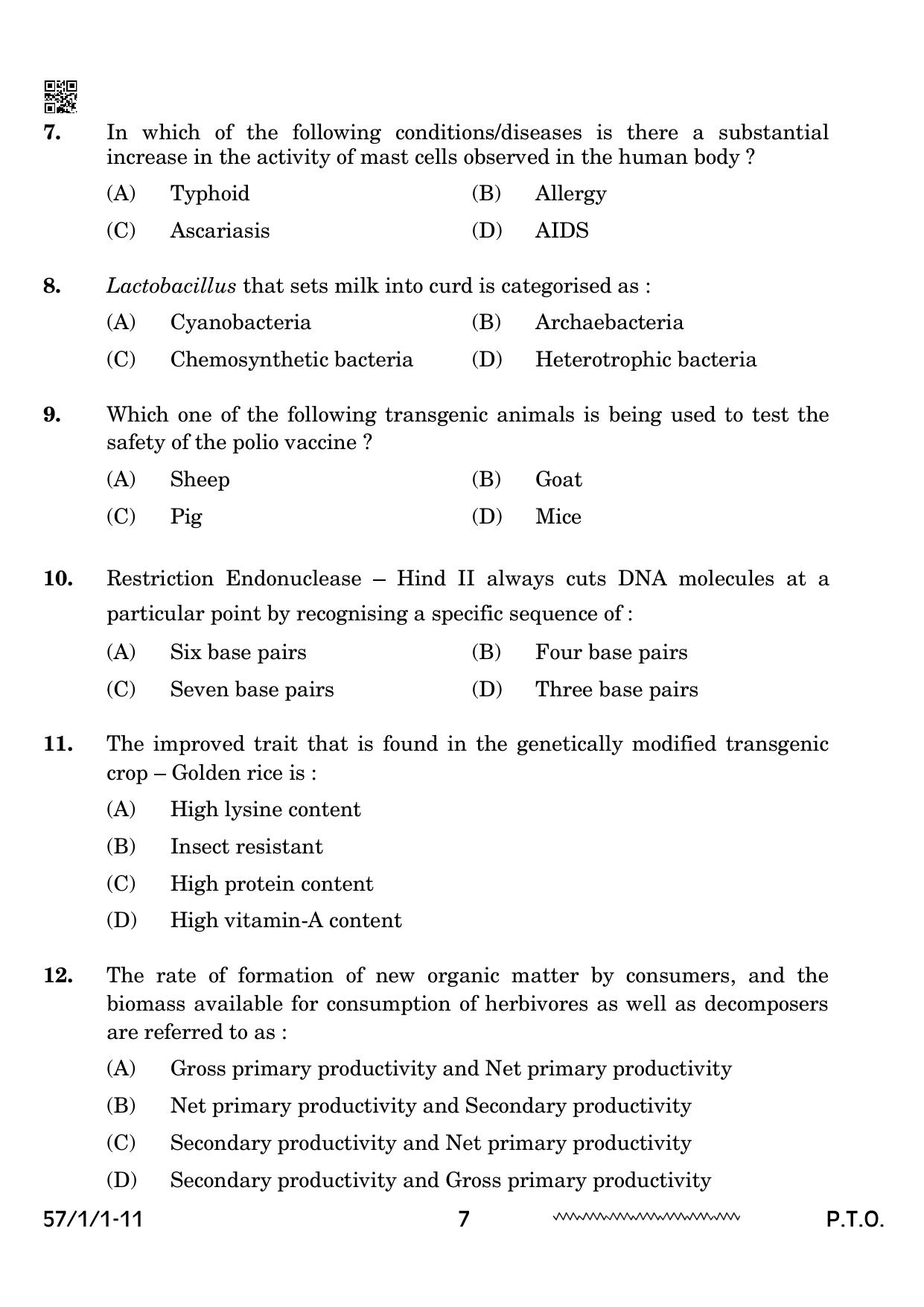 CBSE Class 12 57 1 1 Biology 2024 Question Paper - Page 7