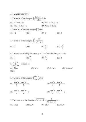OJEE 2015 Maths Question Paper
