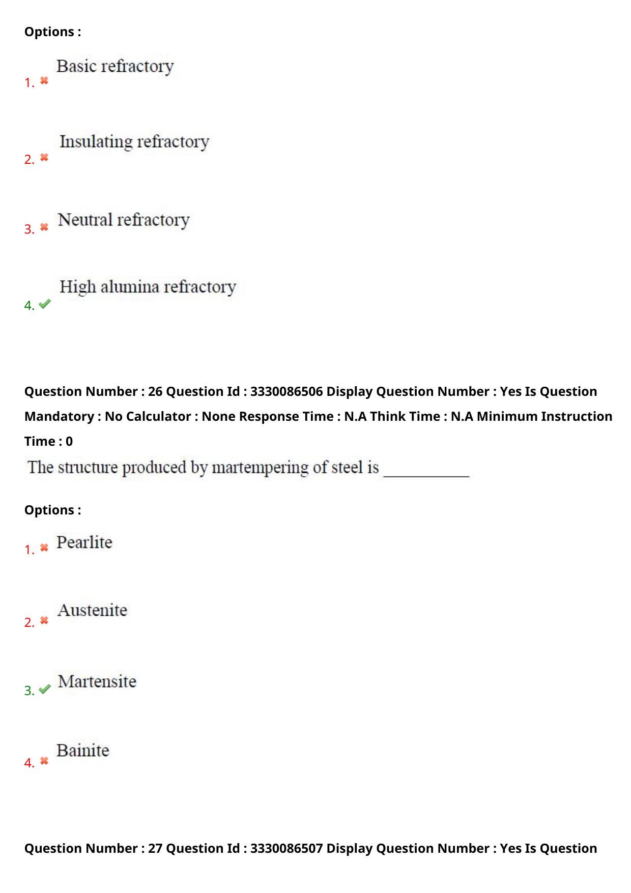 AP PGECET 2024 Metallurgy Question Paper with Preliminary Key - Page 16