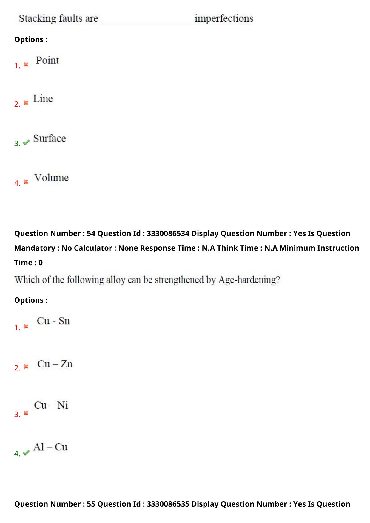 AP PGECET 2024 Metallurgy Question Paper with Preliminary Key - Page 31