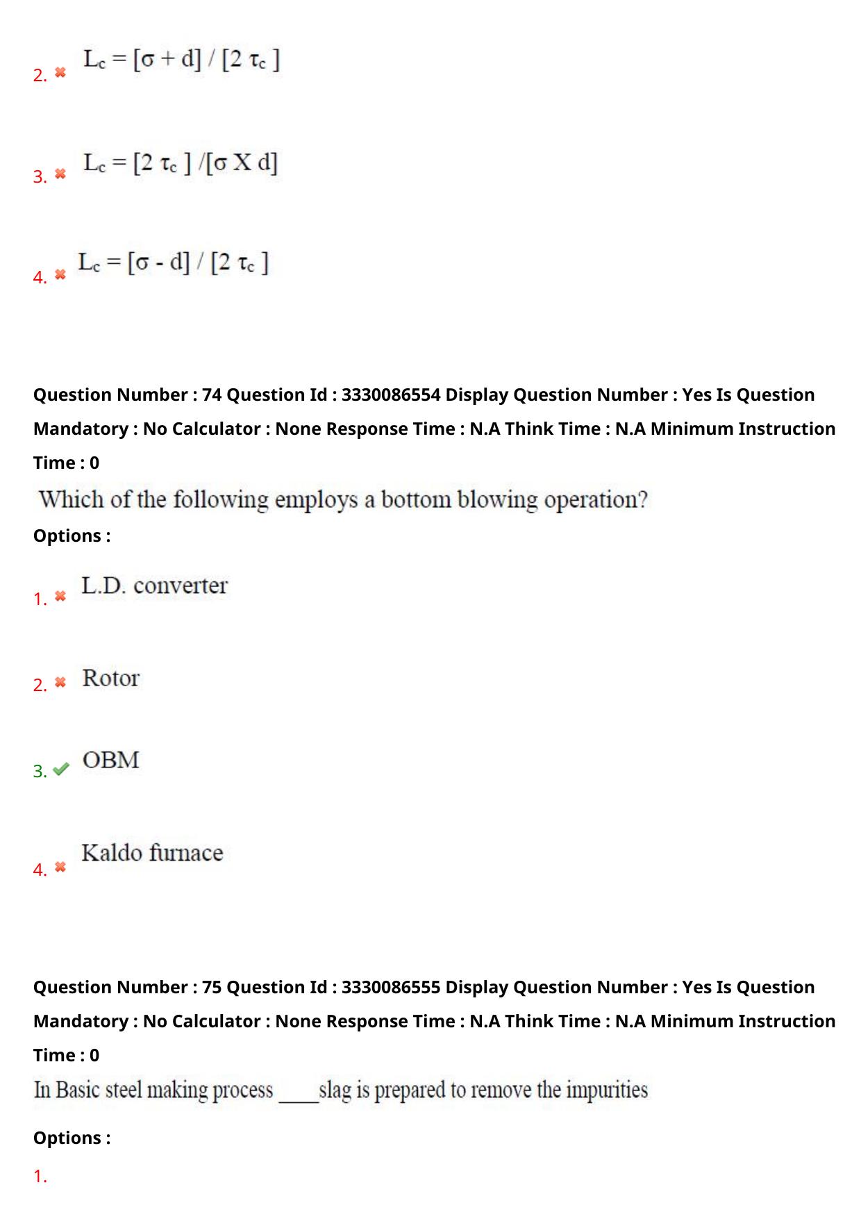 AP PGECET 2024 Metallurgy Question Paper with Preliminary Key - Page 42