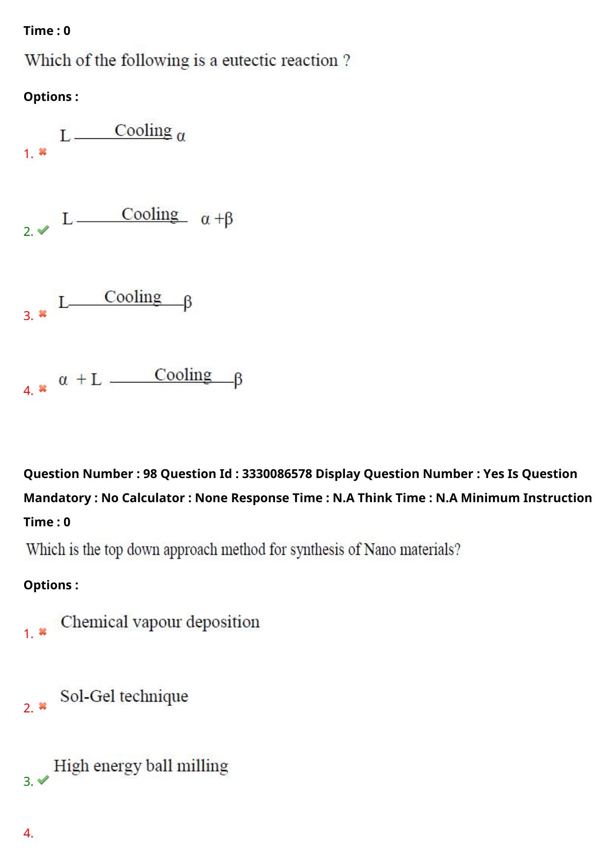 AP PGECET 2024 Metallurgy Question Paper with Preliminary Key - Page 55