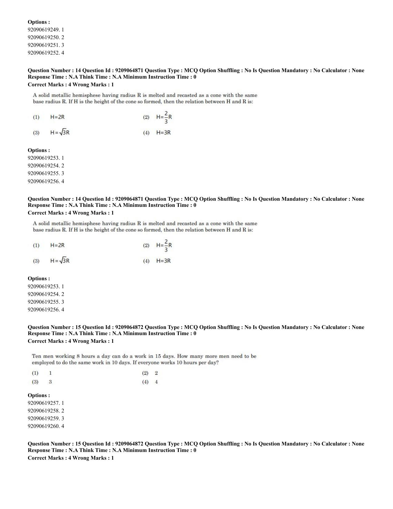 CUET PG 2023: SCQP08 – Chemistry (Eng.)-Shift-2 (06-06-2023) Question Paper - Page 12