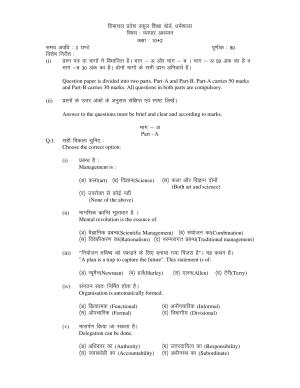 HPBOSE Class 12th Business Studies Sample Question Papers 2024