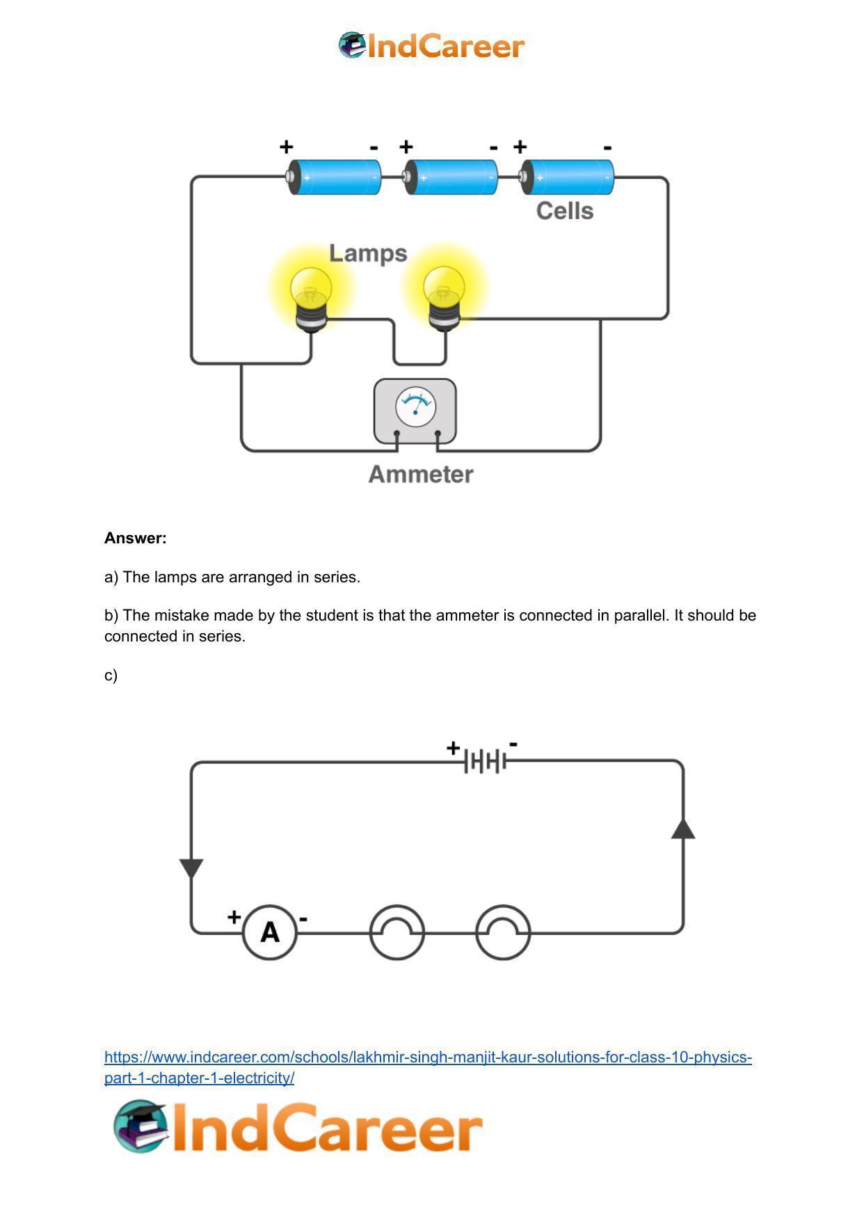 Lakhmir Singh Manjit Kaur  Solutions for Class 10 Physics (Part 1) Chapter 1- Electricity - Page 26