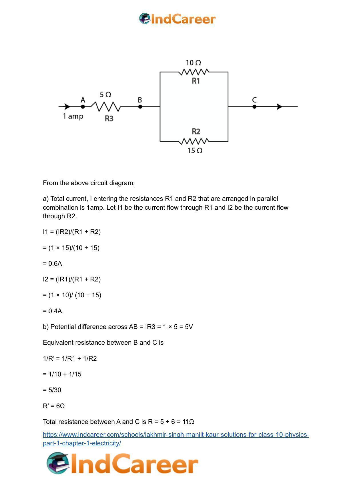 Lakhmir Singh Manjit Kaur  Solutions for Class 10 Physics (Part 1) Chapter 1- Electricity - Page 67