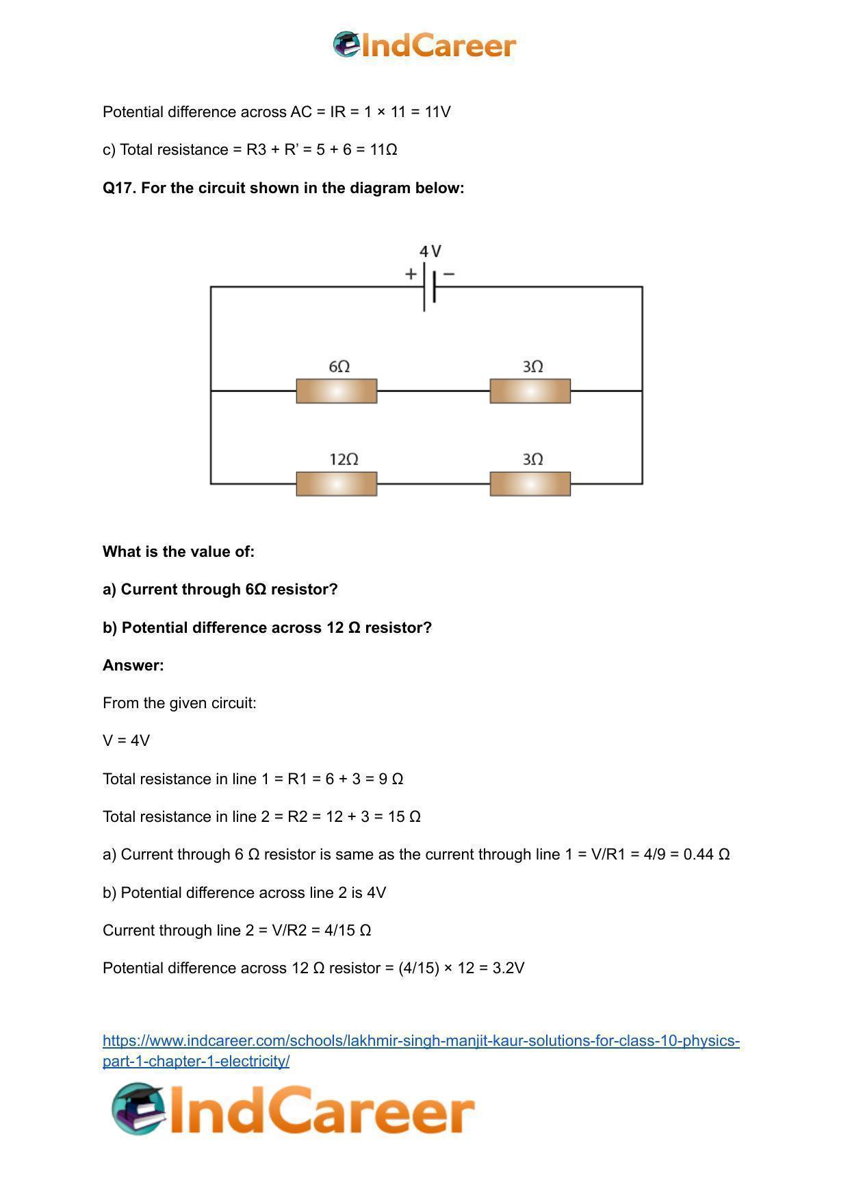 Lakhmir Singh Manjit Kaur  Solutions for Class 10 Physics (Part 1) Chapter 1- Electricity - Page 68