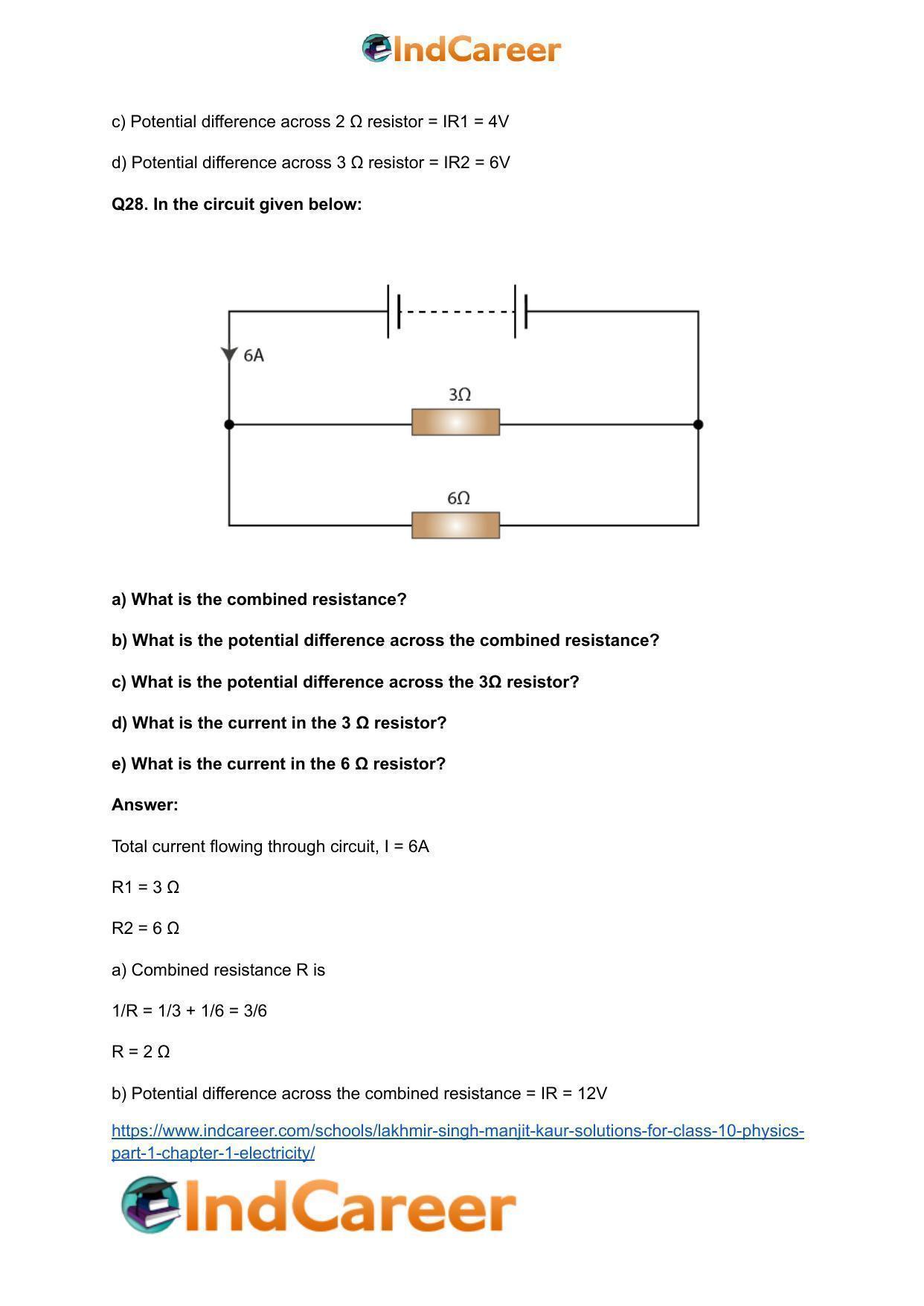 Lakhmir Singh Manjit Kaur  Solutions for Class 10 Physics (Part 1) Chapter 1- Electricity - Page 77