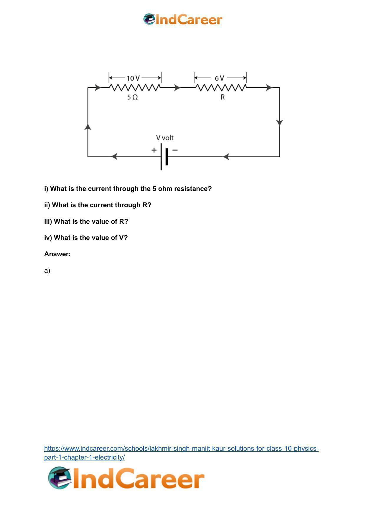 Lakhmir Singh Manjit Kaur  Solutions for Class 10 Physics (Part 1) Chapter 1- Electricity - Page 81