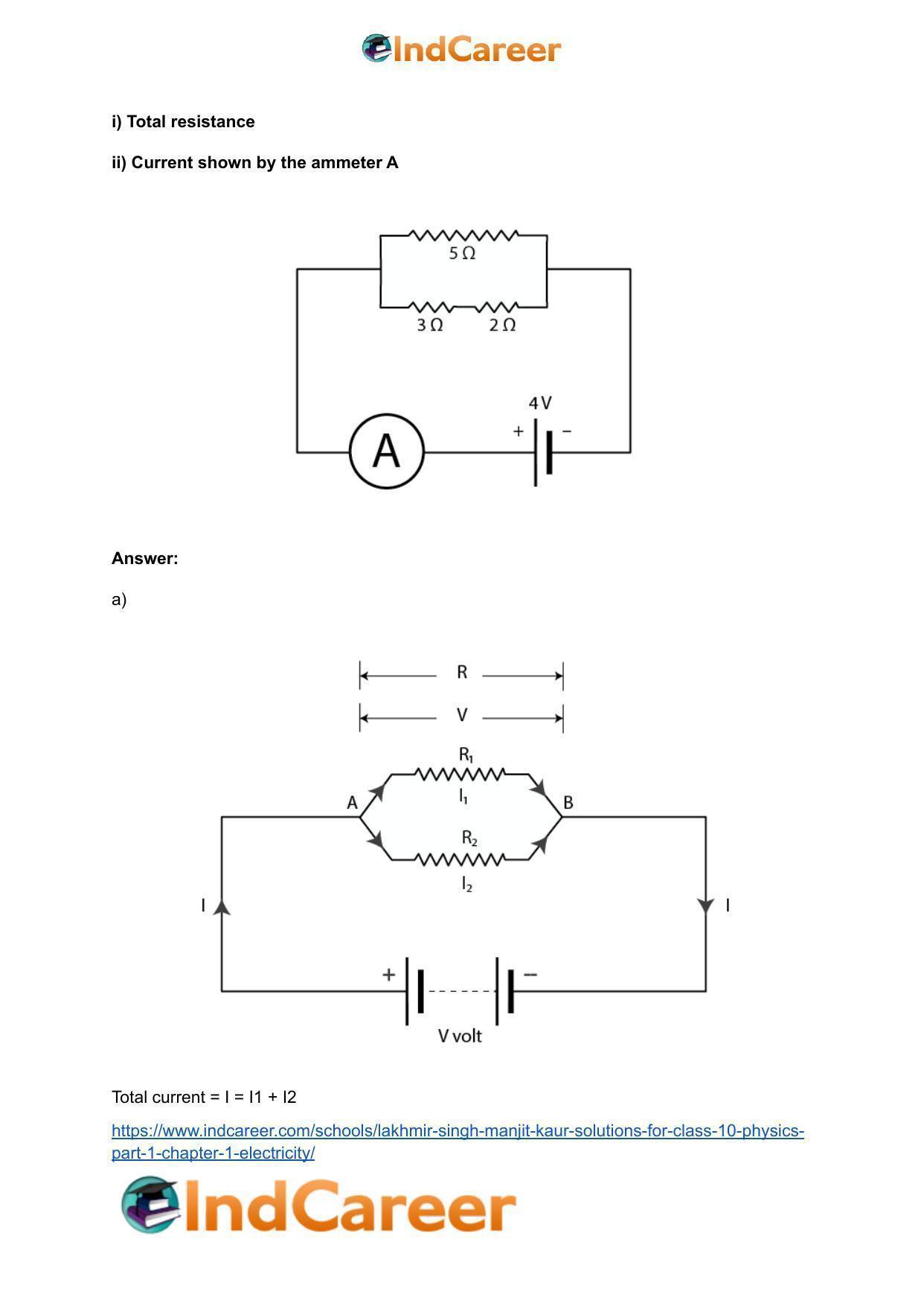 Lakhmir Singh Manjit Kaur  Solutions for Class 10 Physics (Part 1) Chapter 1- Electricity - Page 85