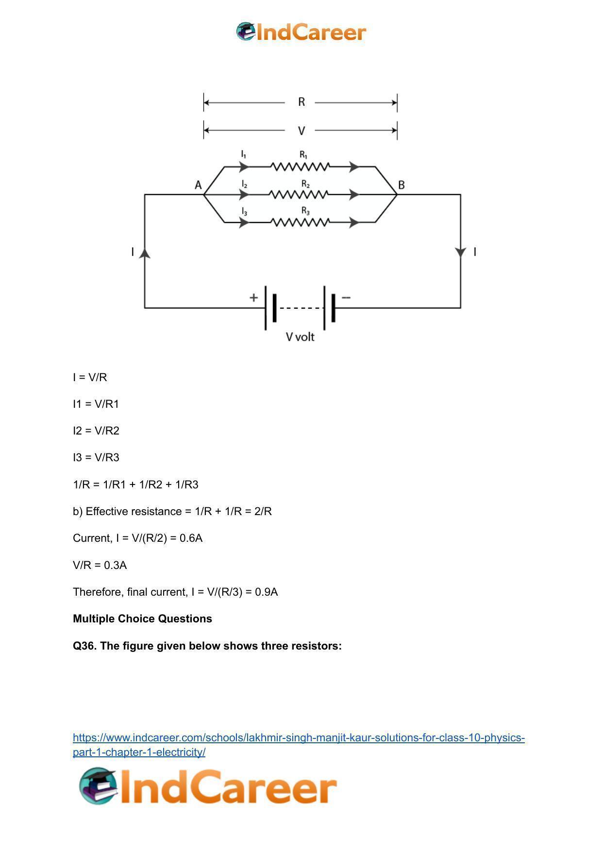Lakhmir Singh Manjit Kaur  Solutions for Class 10 Physics (Part 1) Chapter 1- Electricity - Page 87