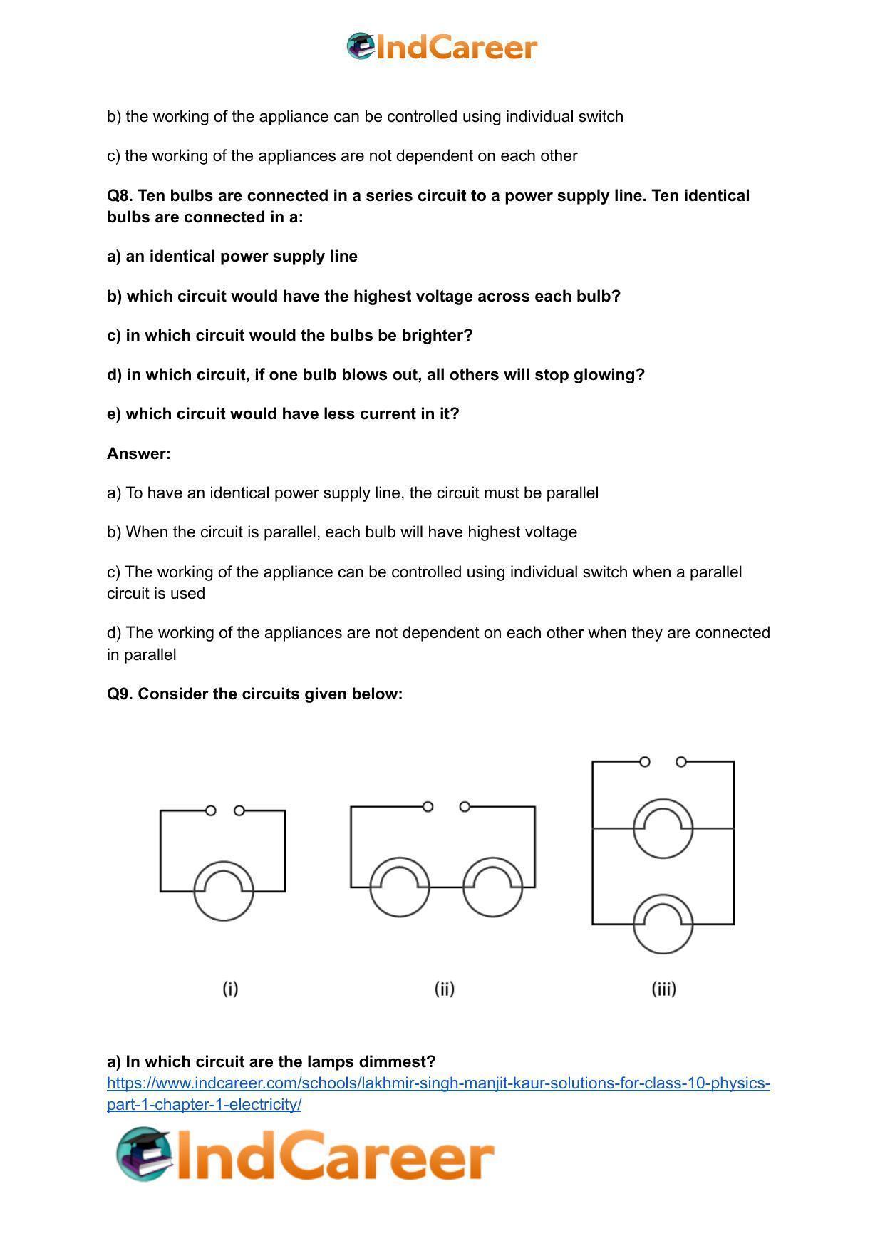 Lakhmir Singh Manjit Kaur  Solutions for Class 10 Physics (Part 1) Chapter 1- Electricity - Page 94