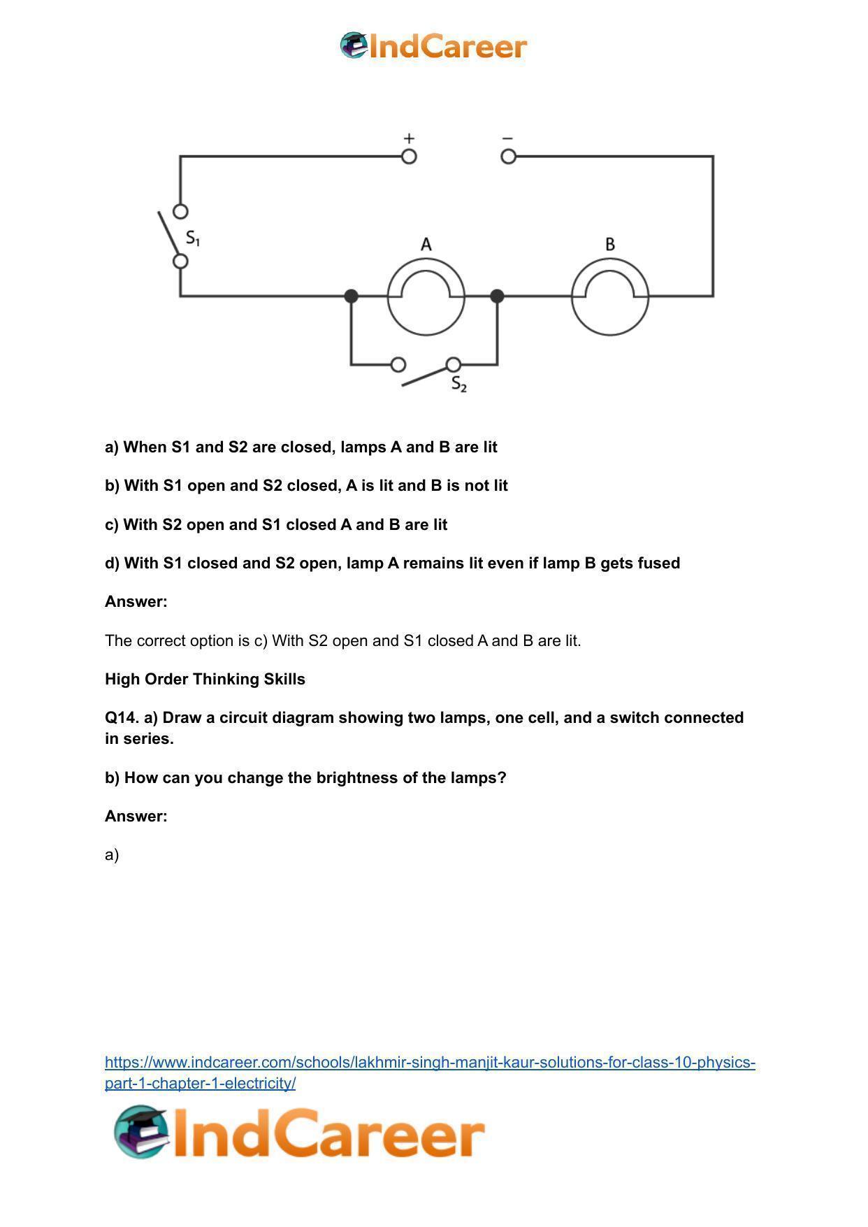 Lakhmir Singh Manjit Kaur  Solutions for Class 10 Physics (Part 1) Chapter 1- Electricity - Page 97