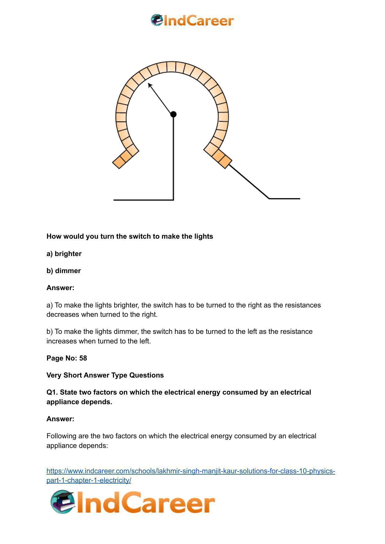 Lakhmir Singh Manjit Kaur  Solutions for Class 10 Physics (Part 1) Chapter 1- Electricity - Page 100