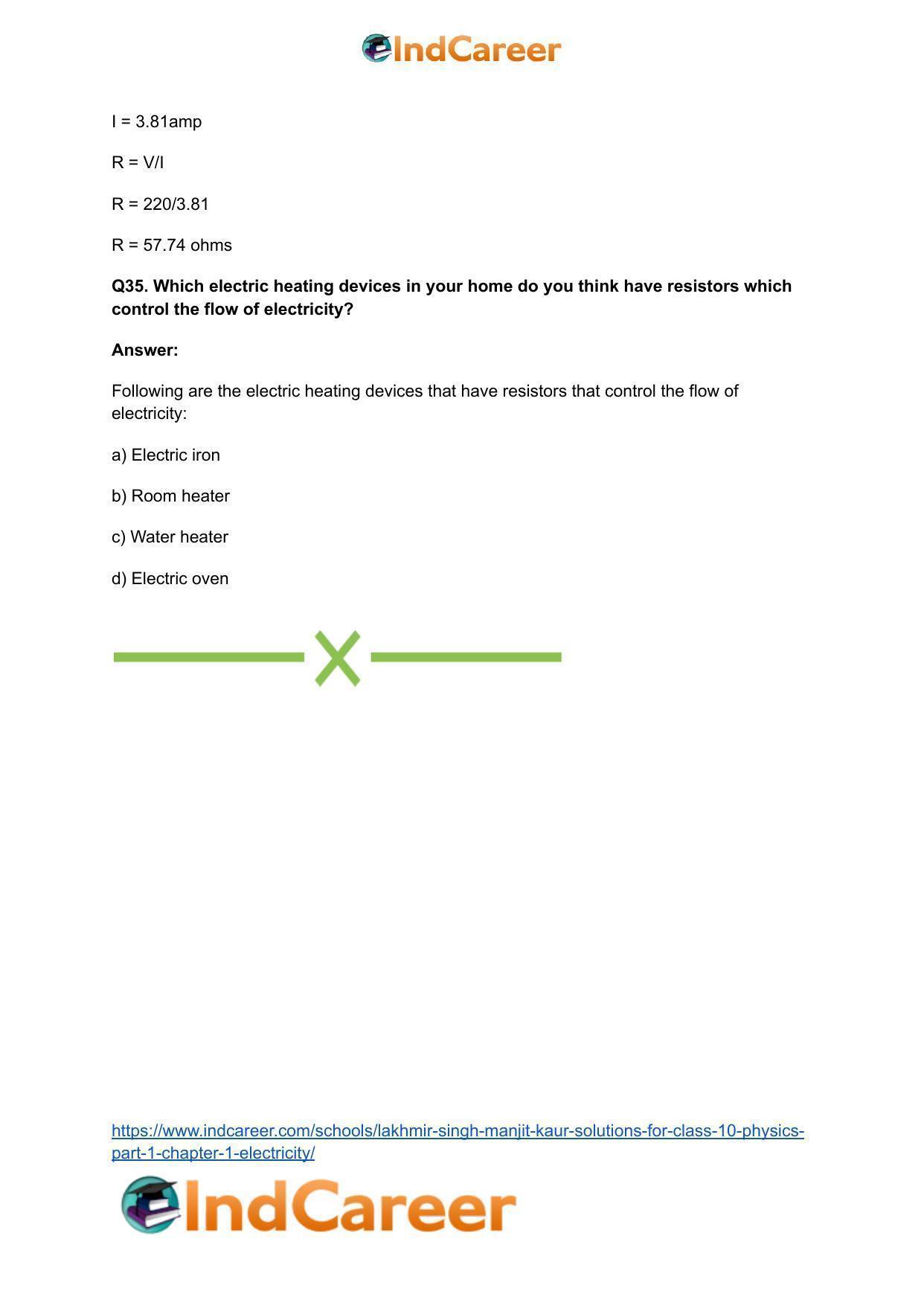 Lakhmir Singh Manjit Kaur  Solutions for Class 10 Physics (Part 1) Chapter 1- Electricity - Page 131