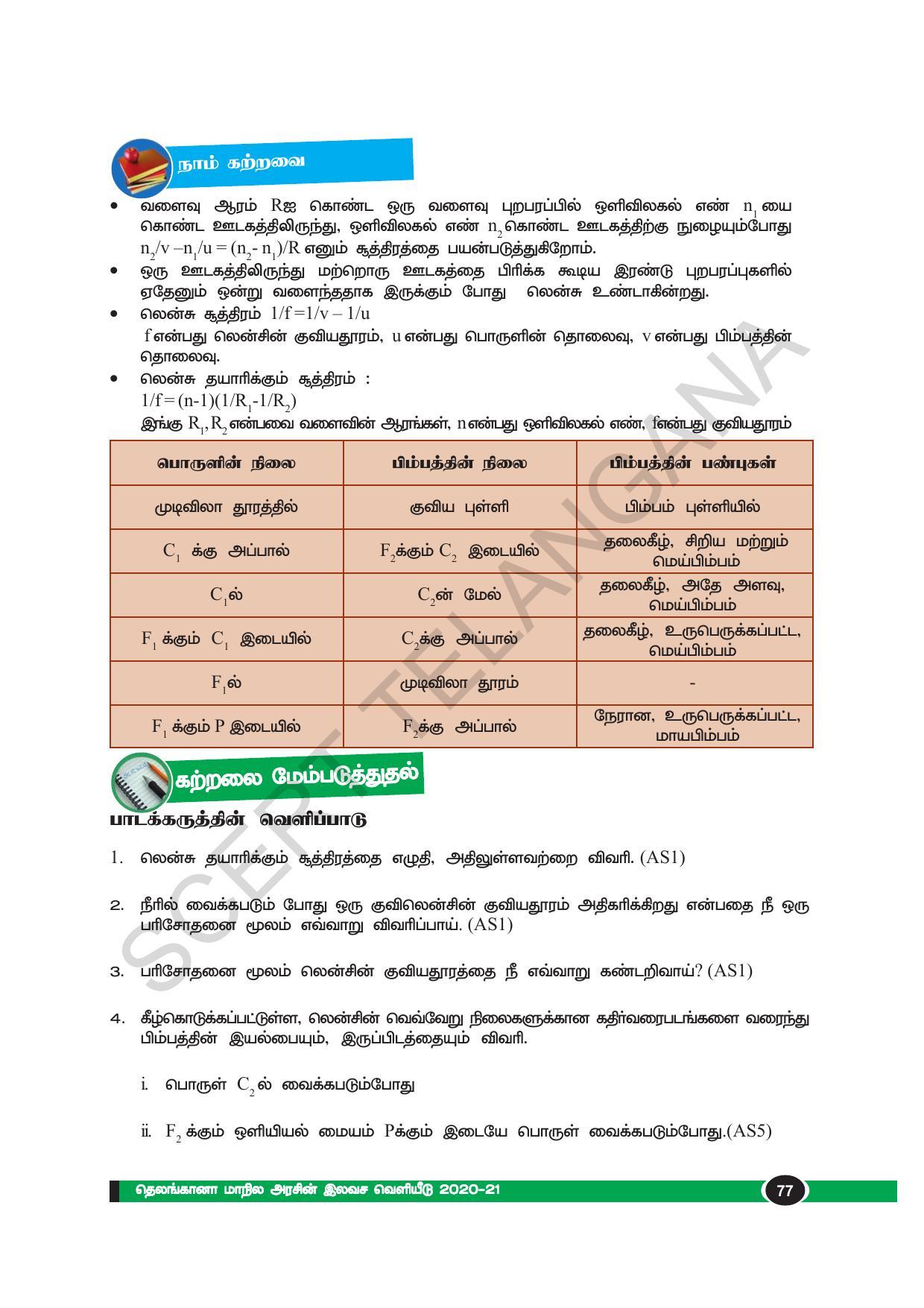 TS SCERT Class 10 Physical Science(Tamil Medium) Text Book - Page 89