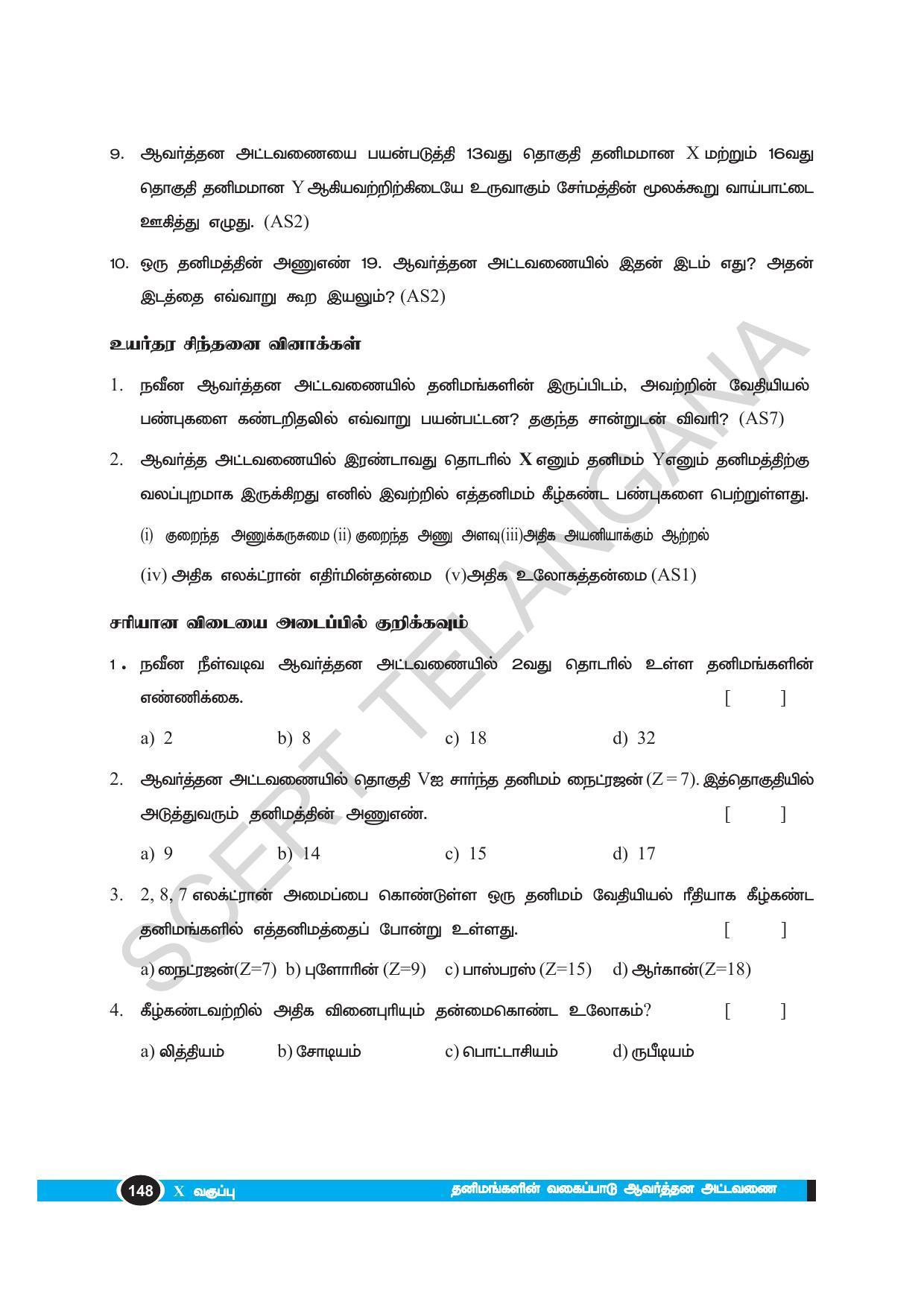 TS SCERT Class 10 Physical Science(Tamil Medium) Text Book - Page 160