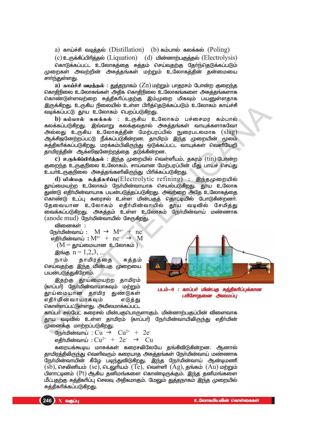 TS SCERT Class 10 Physical Science(Tamil Medium) Text Book - Page 258