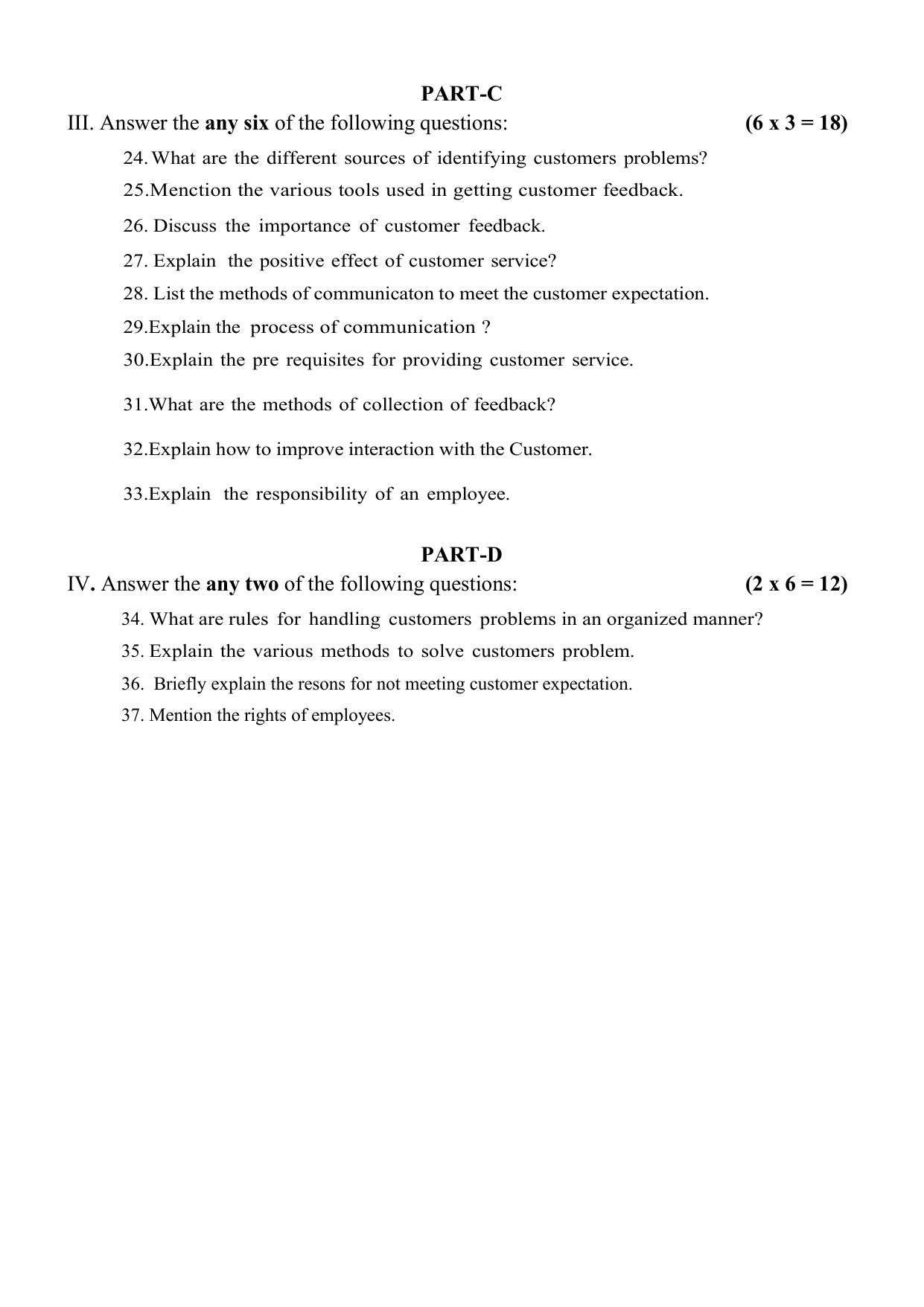 Karnataka II PUC Retail Model Question Paper I 2025 - Page 6
