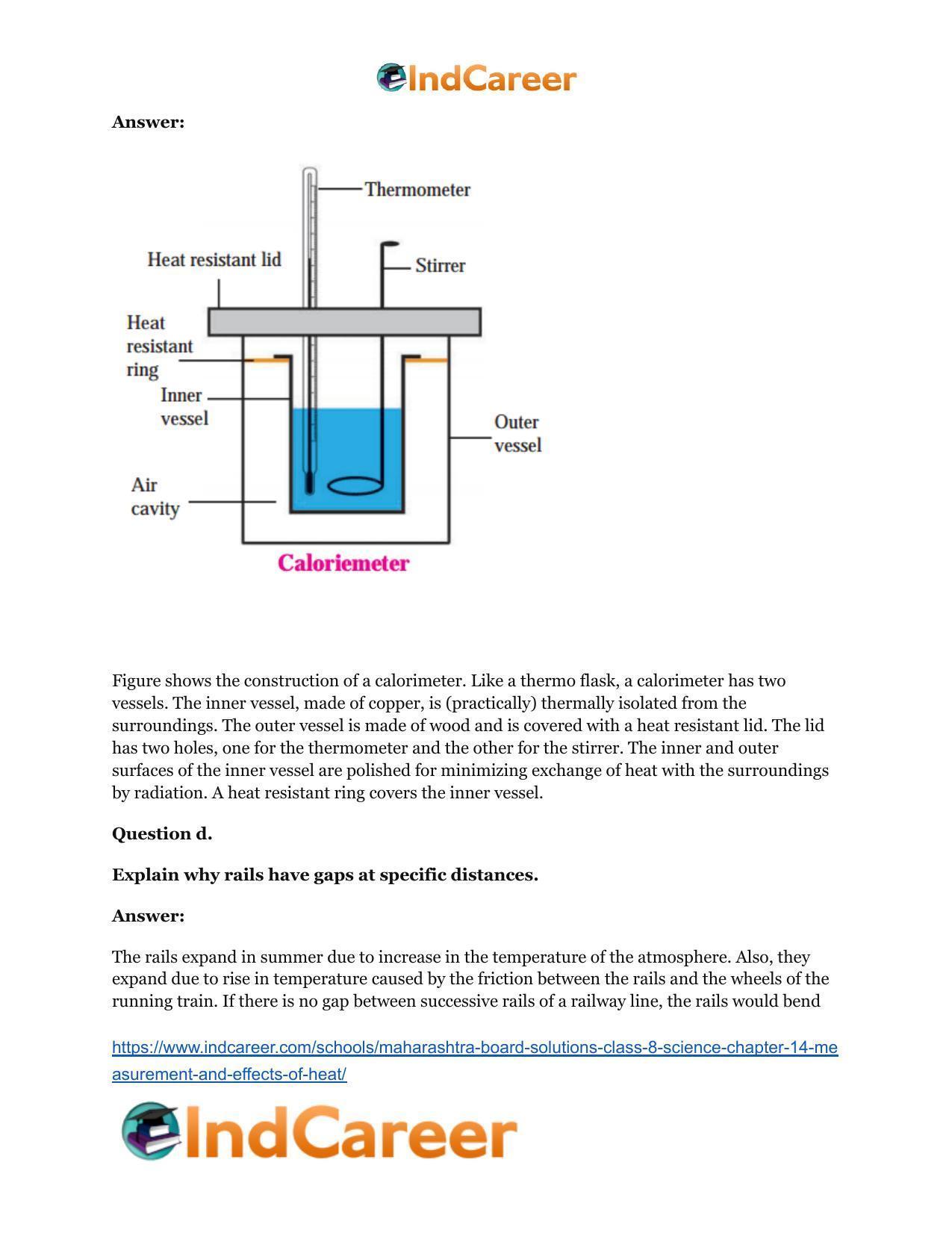Maharashtra Board Solutions Class 8-Science: Chapter 14- Measurement and Effects of Heat - Page 7