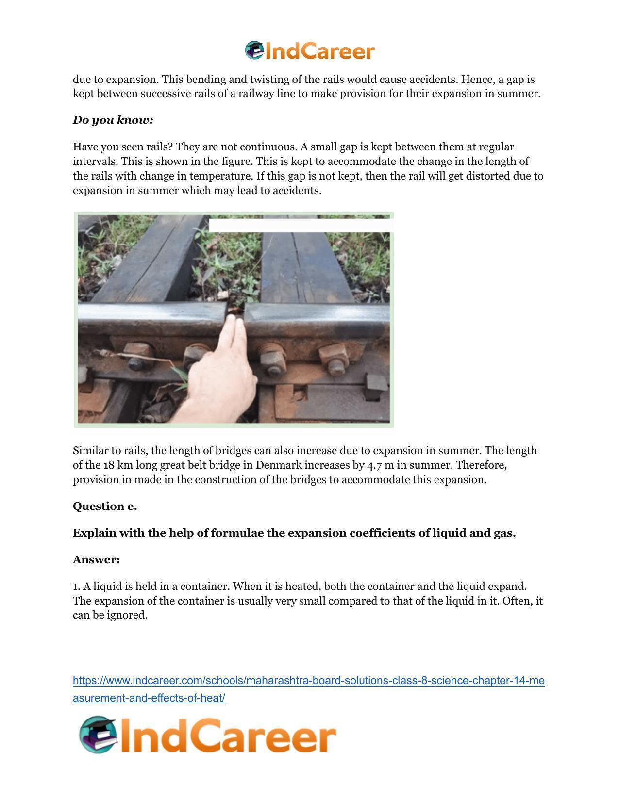 Maharashtra Board Solutions Class 8-Science: Chapter 14- Measurement and Effects of Heat - Page 8